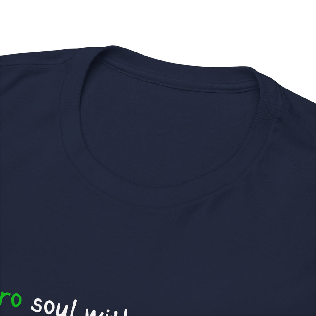 Retro Soul Tee - "Retro soul with wifi issues." Vintage Text Graphic T-Shirt