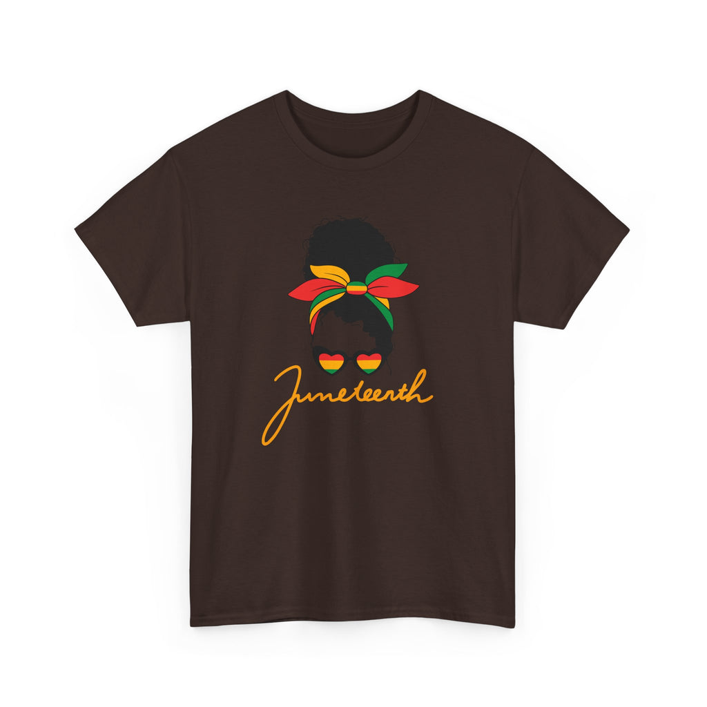 Juneteenth Afro Puff Tee — Juneteenth Celebration T-Shirt