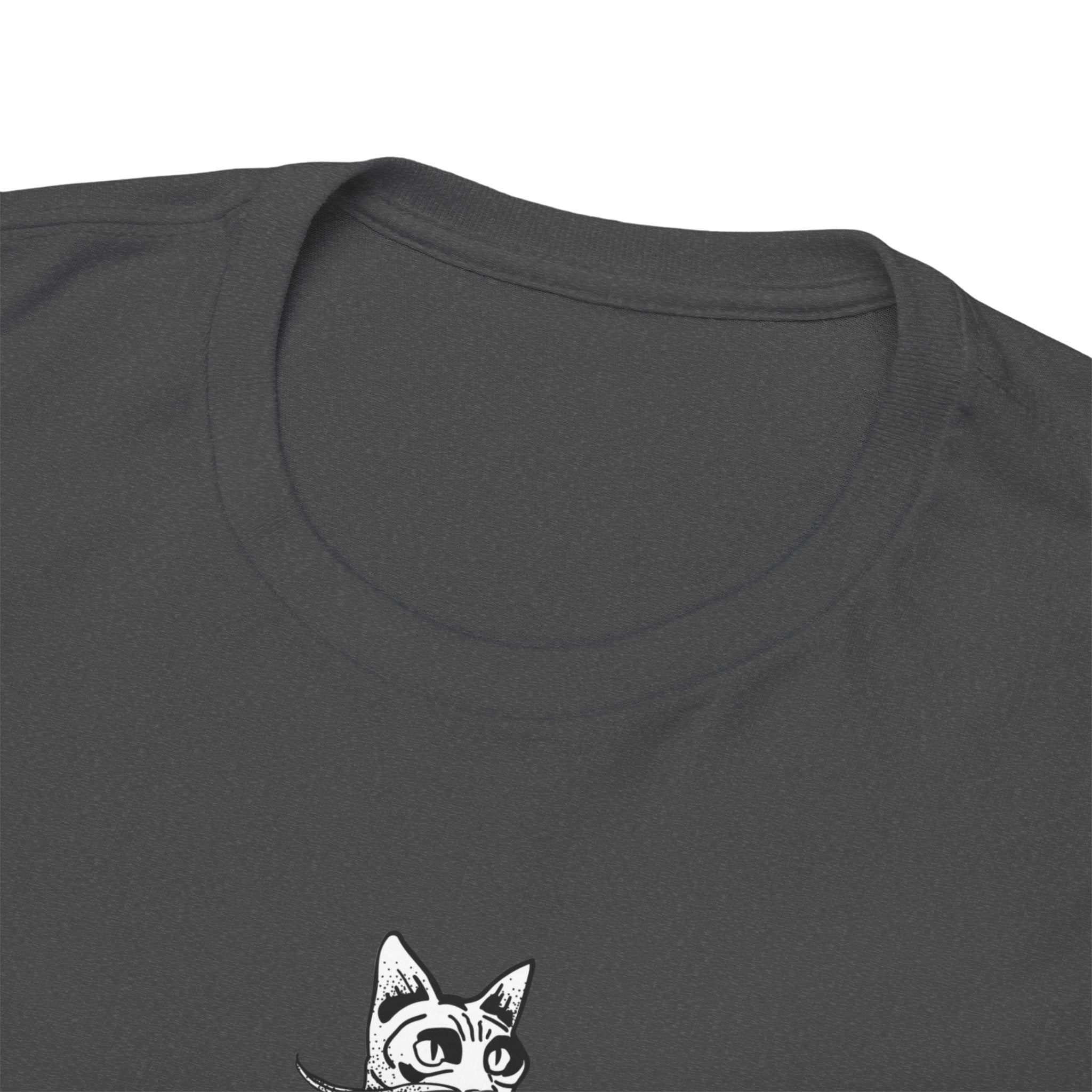T-Shirt — 'Wine because adulting is so hard' Cat Wine Graphic Tee