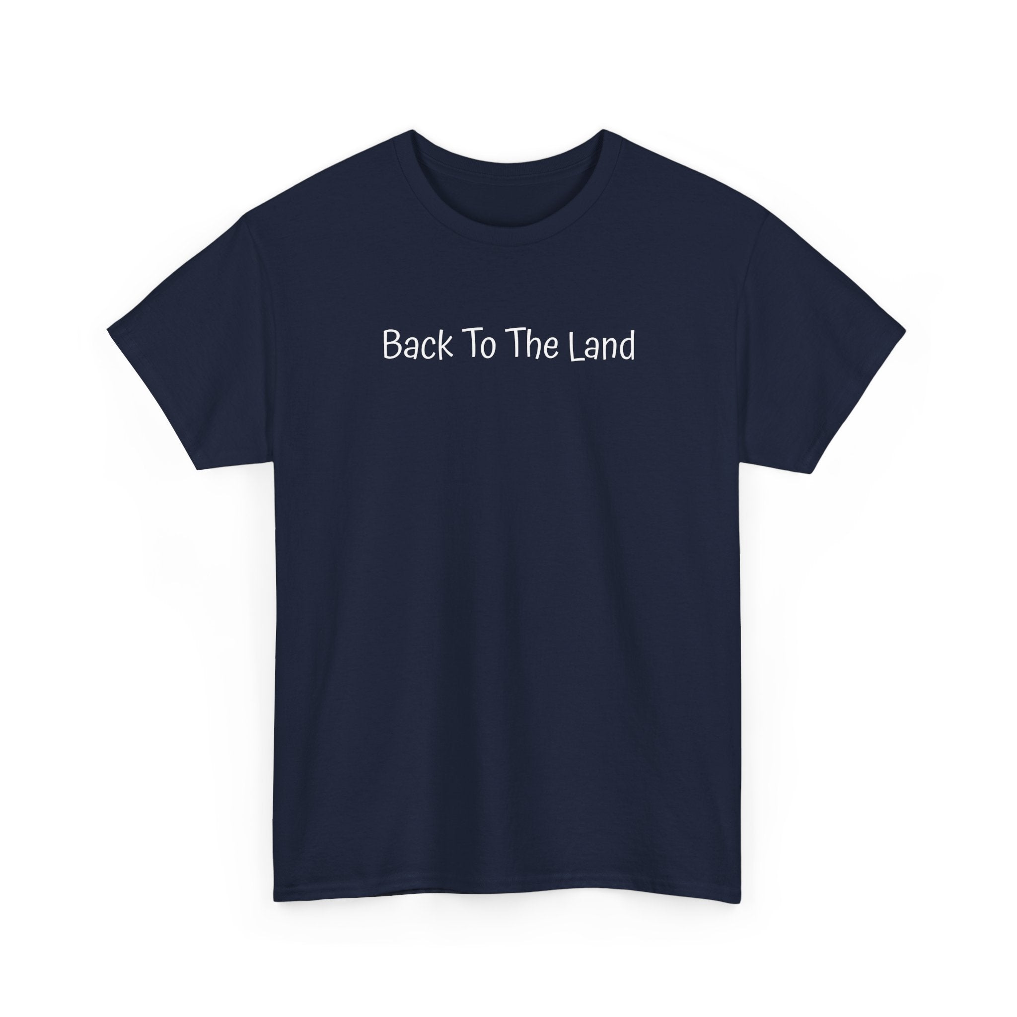 Back To The Land T‑Shirt — Minimalist Retro Farm Life Tee