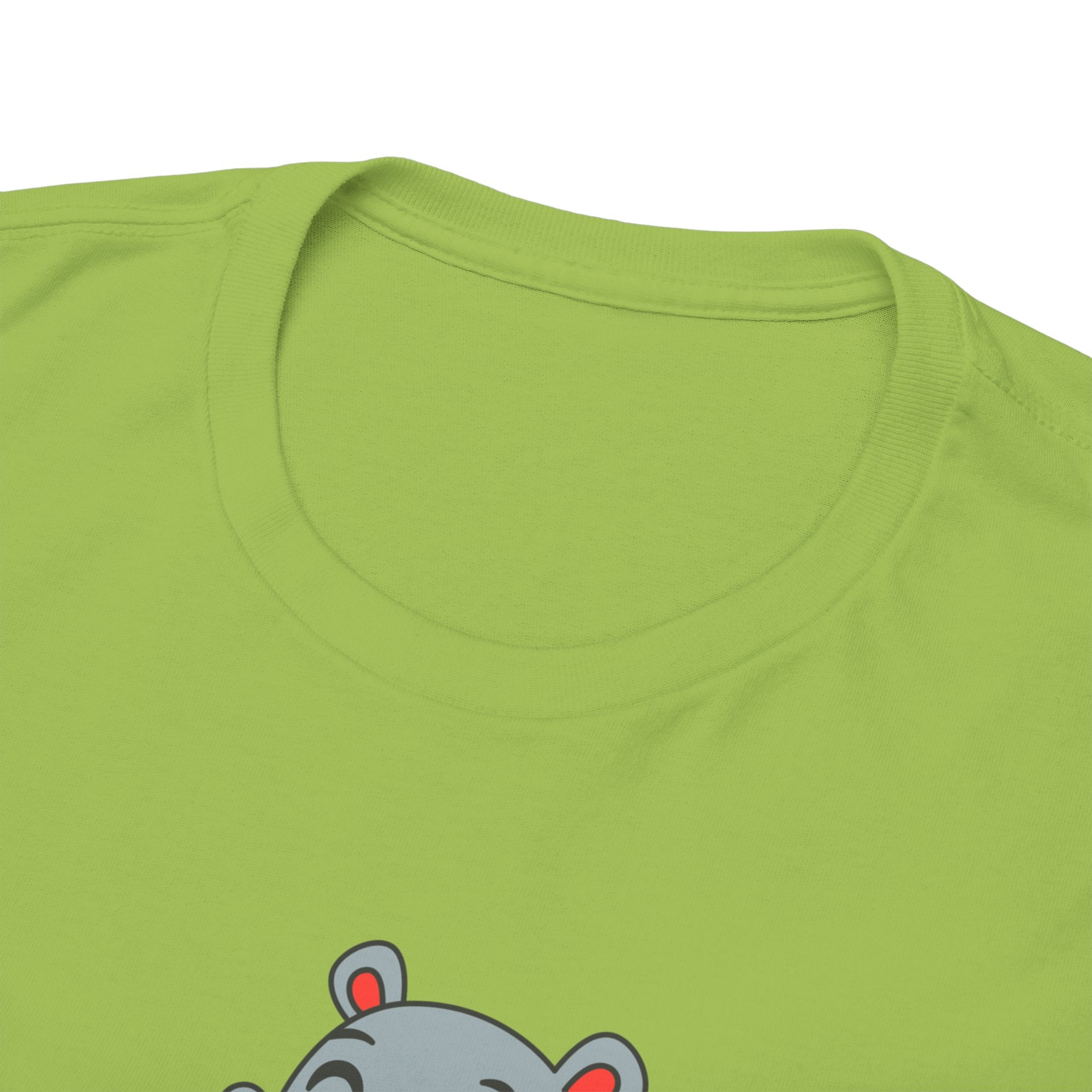 Hippo Eating Watermelon Tee — "Gone in Seconds" Cute Animal Graphic Shirt