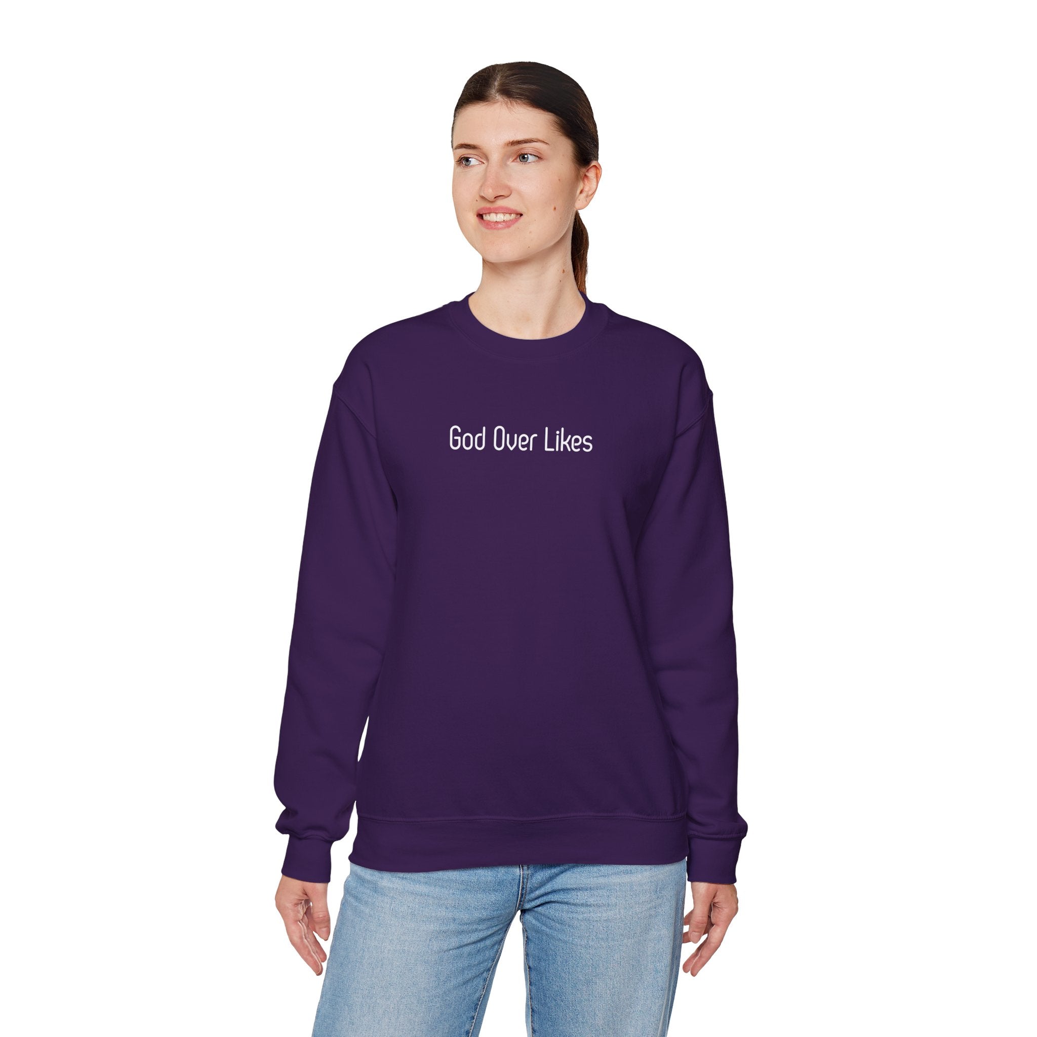 God Over Likes Sweatshirt — Christian Faith Crewneck