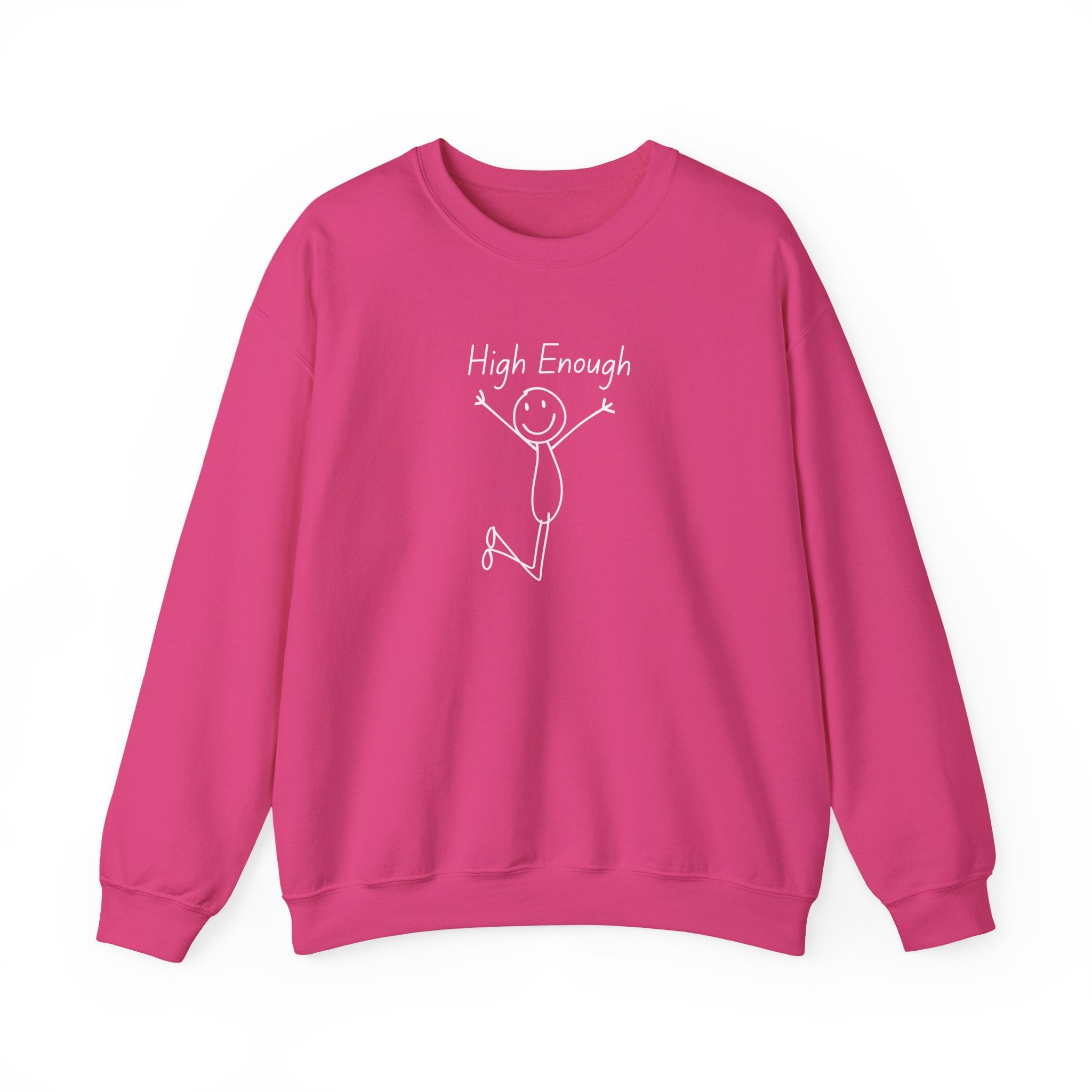 High Enough Stick Figure Crewneck Sweatshirt