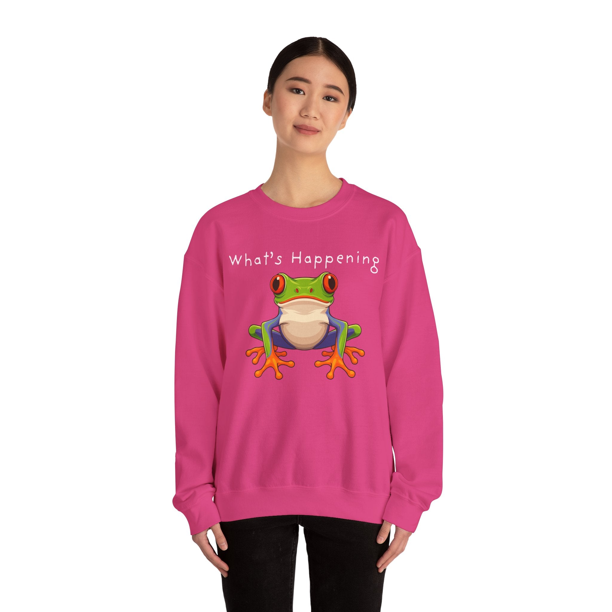 What's Happening Frog Crewneck Sweatshirt