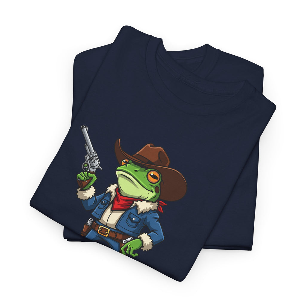 Cowboy Frog T-Shirt - "Croak Around & Find Out" Funny Western Graphic Tee
