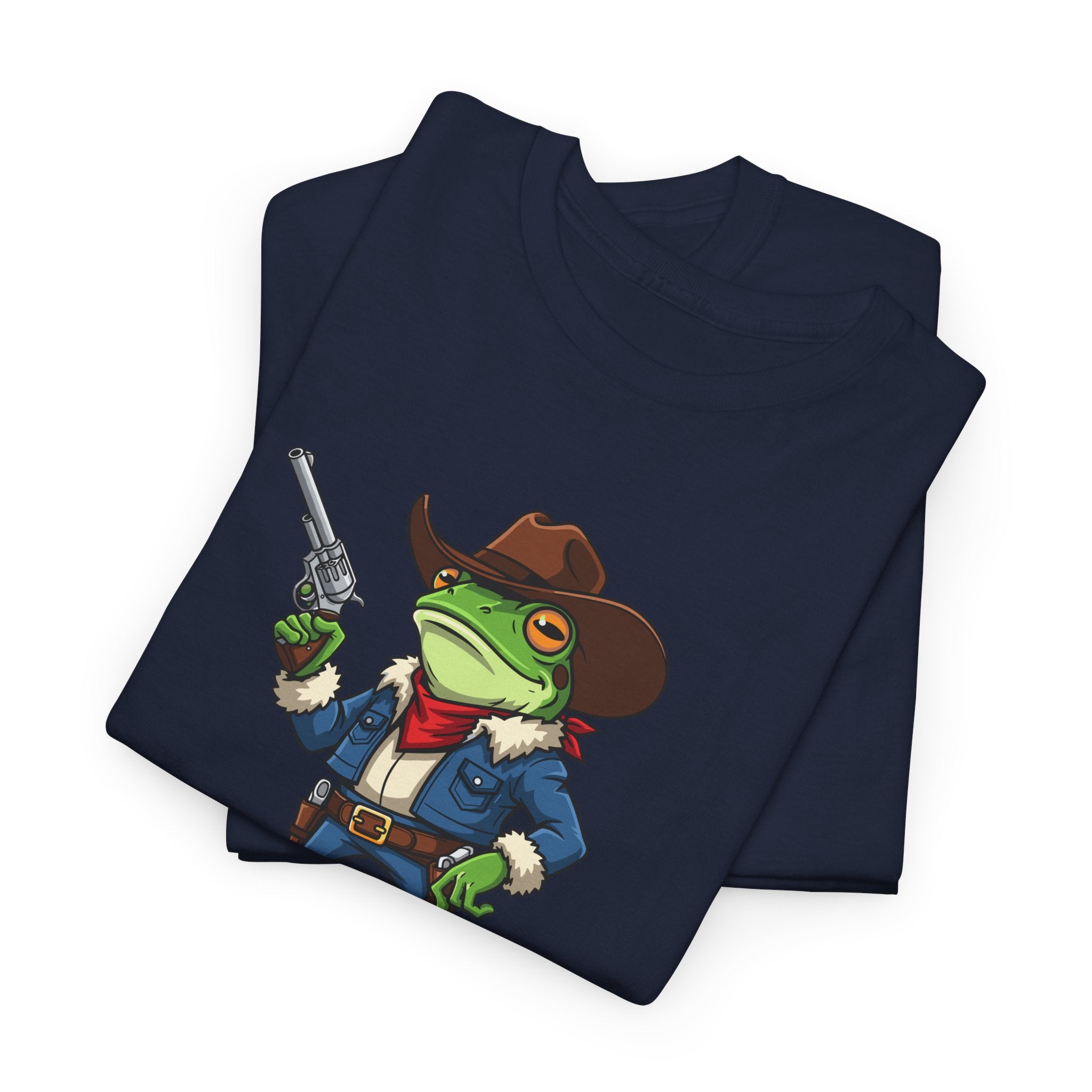 Cowboy Frog T-Shirt - "Croak Around & Find Out" Funny Western Graphic Tee