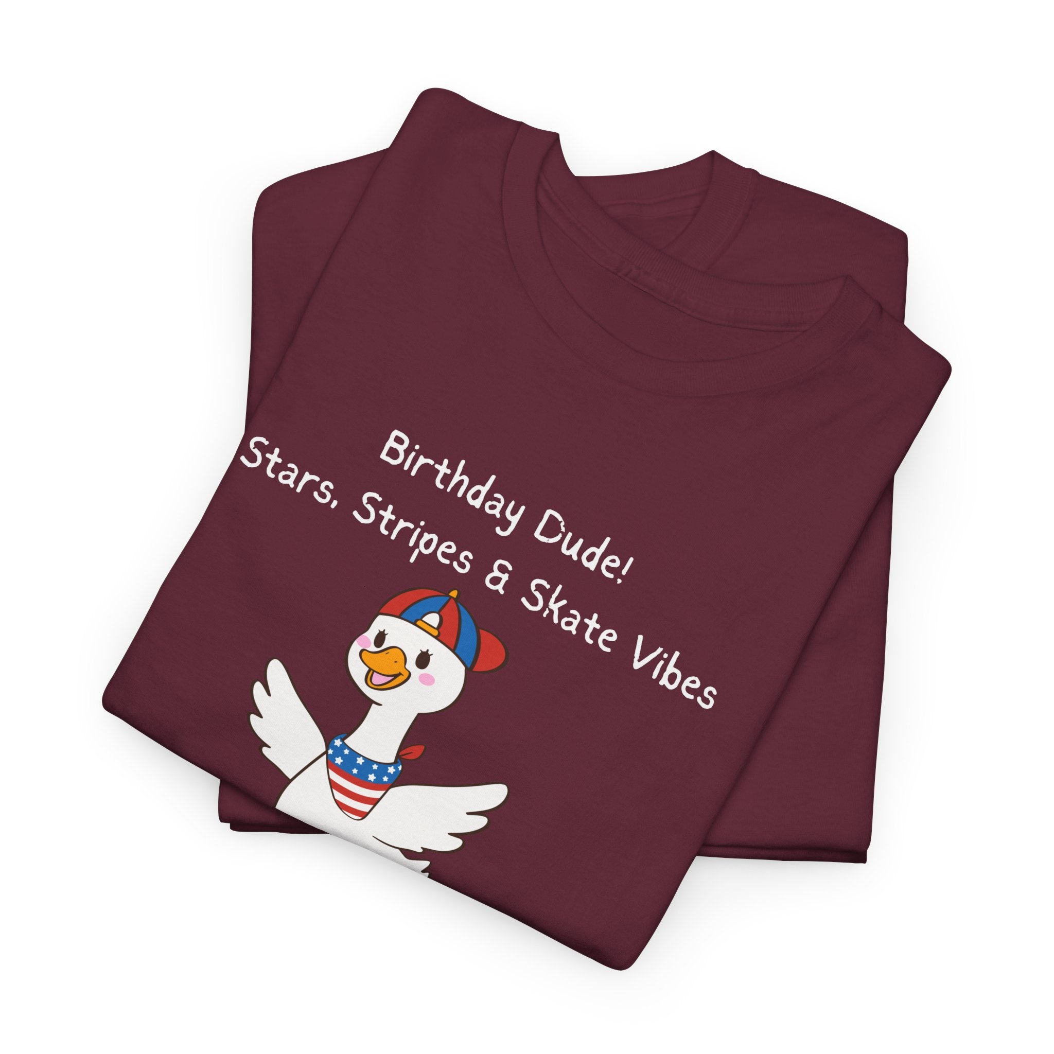 Birthday Dude! Stars, Stripes & Skate Vibes Tee