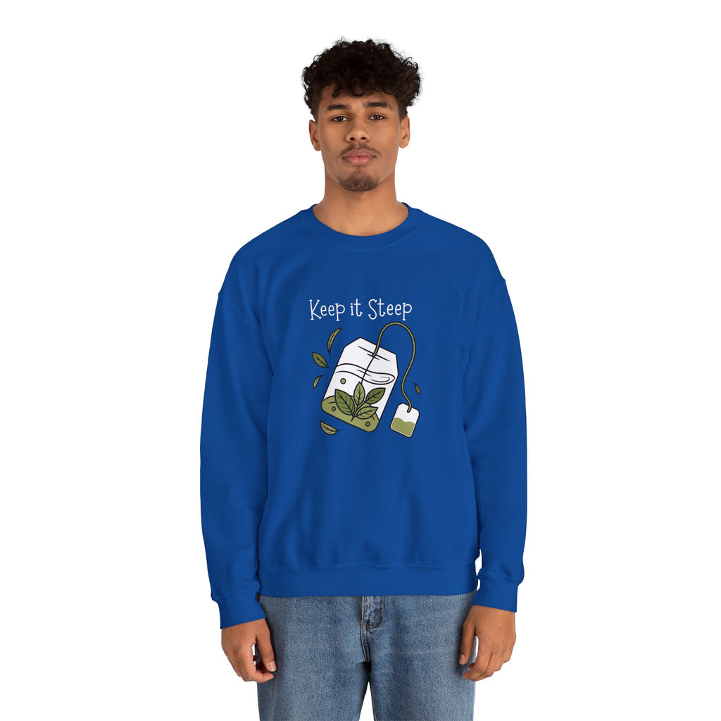 Crewneck Sweatshirt — Herbal Tea Bag Illustration | Cozy Botanical Gift