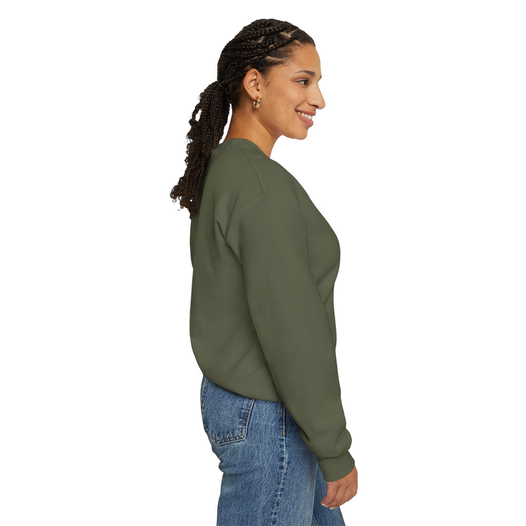 Effortless Crewneck Sweatshirt — Minimal Red Script Comfort Pullover