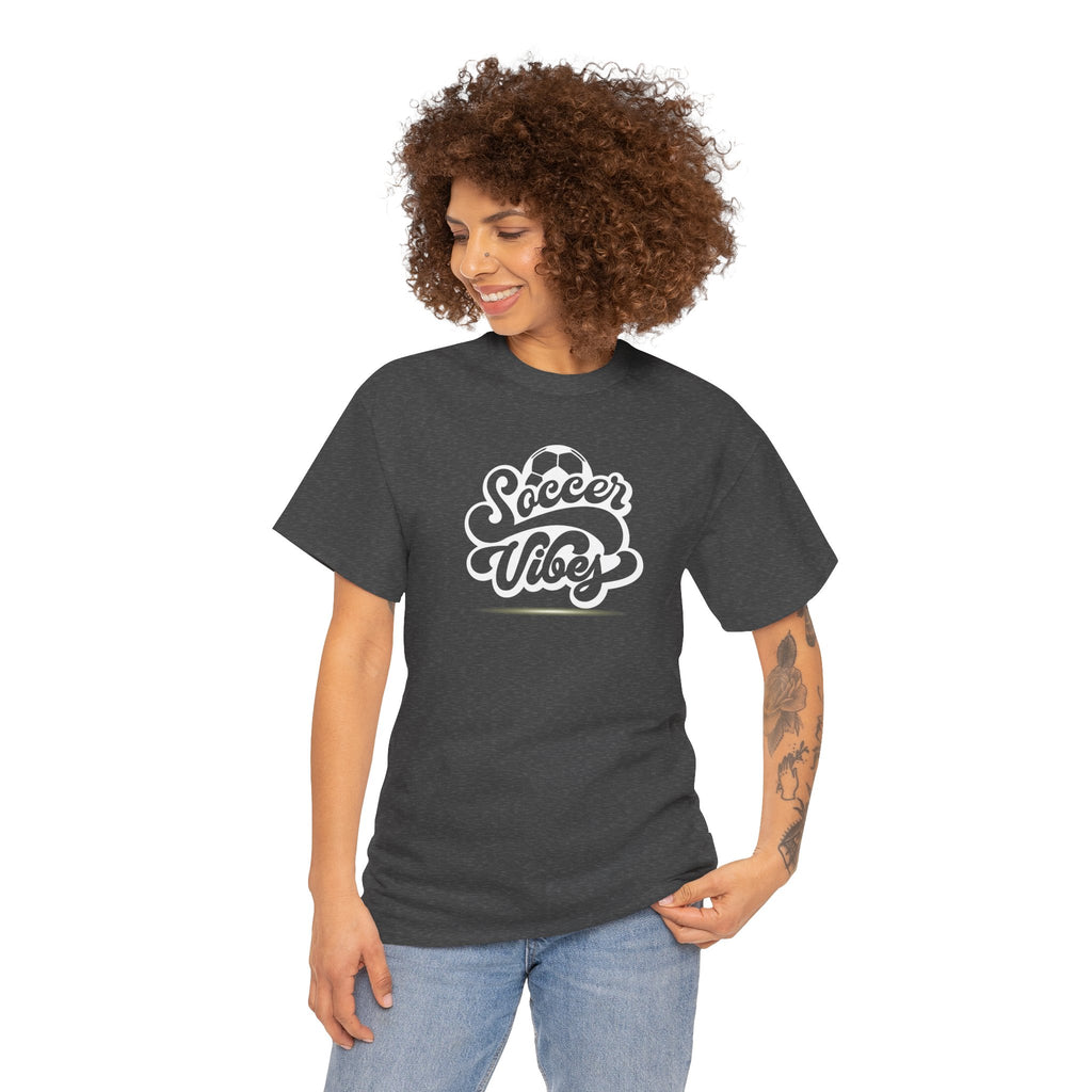 Soccer Vibes T-Shirt — Retro Script Soccer Tee