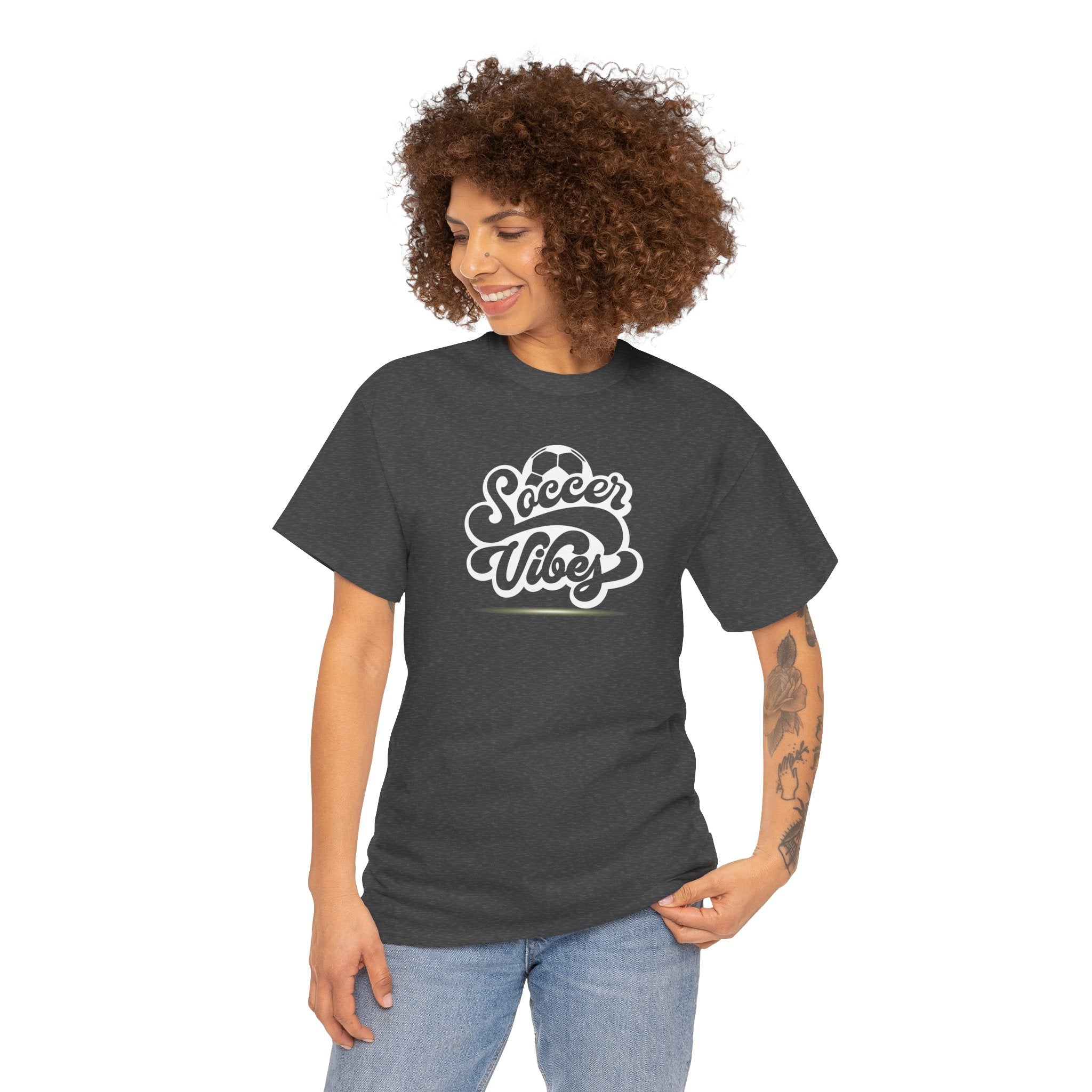 Soccer Vibes T-Shirt — Retro Script Soccer Tee