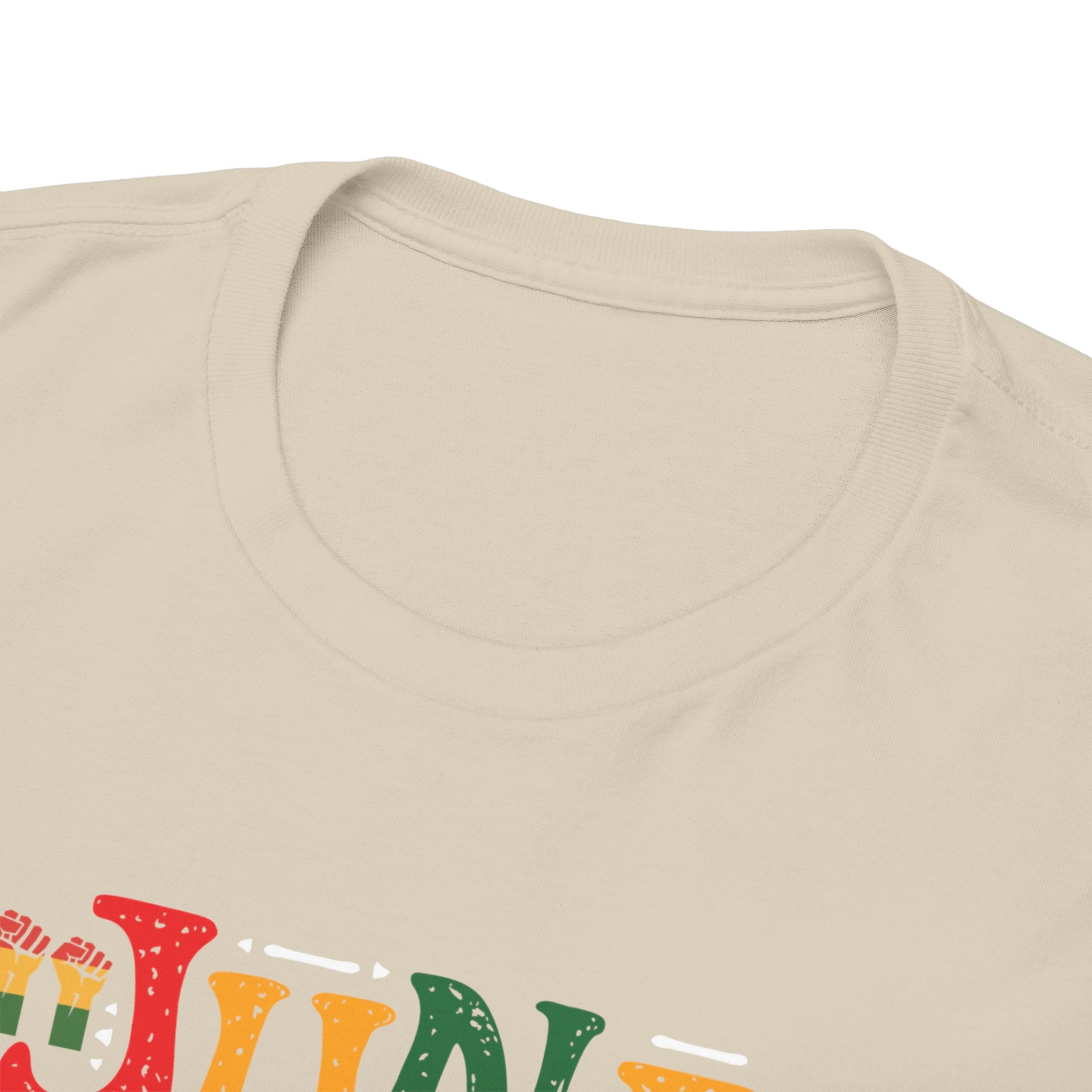 Juneteenth Graphic T-Shirt — Colorful Retro "Juneteenth" Tee (Jun 19 Celebration)