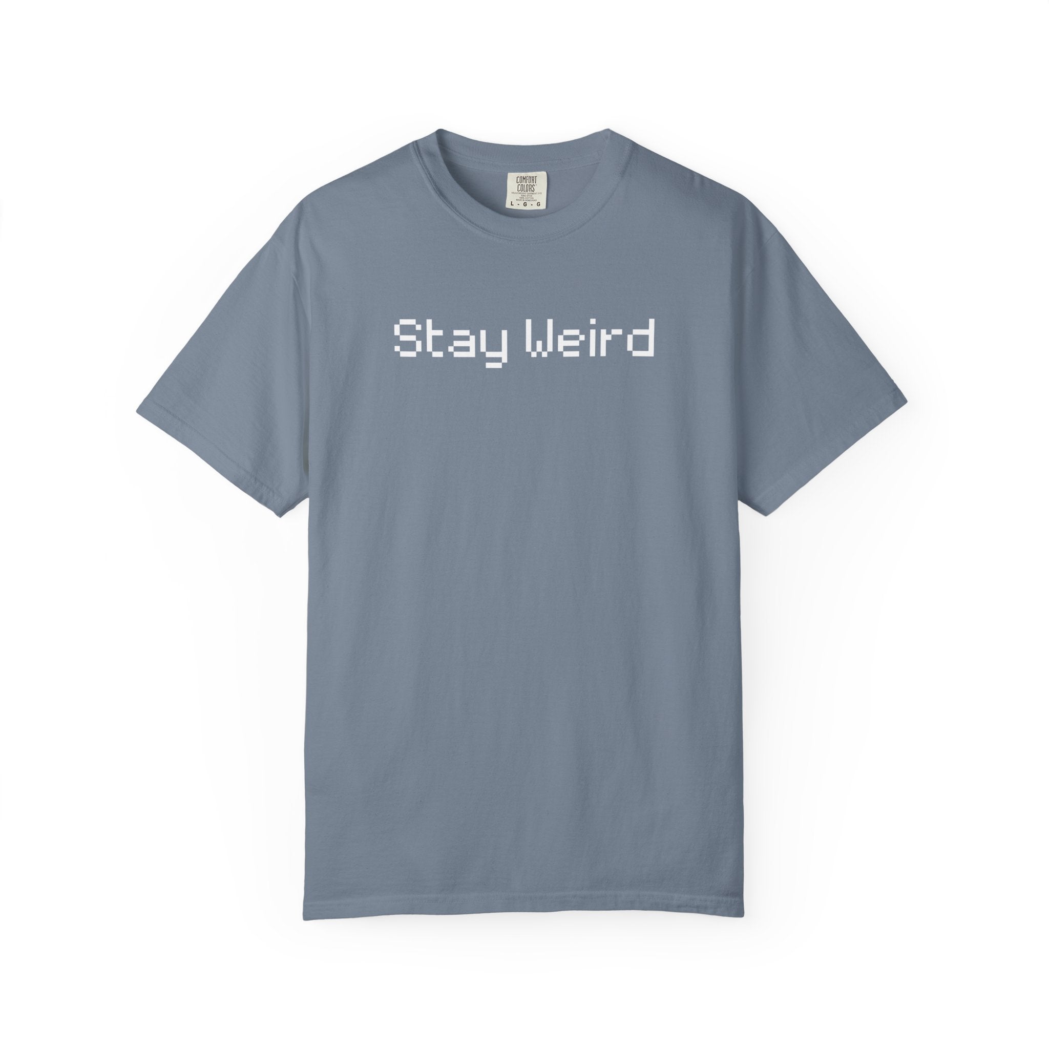 Comfort colors 1717 Template 1768690664958-Stay-Weird-white