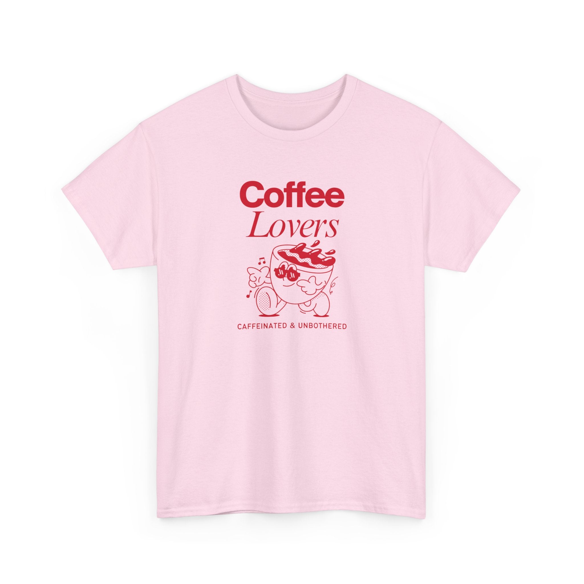 Coffee Lovers T-Shirt — Cute Red Coffee Cup Graphic Tee
