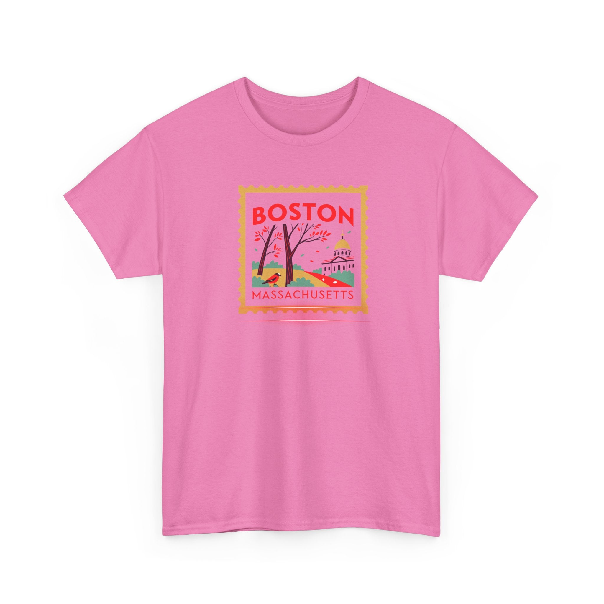 Boston Massachusetts Stamp Graphic Tee