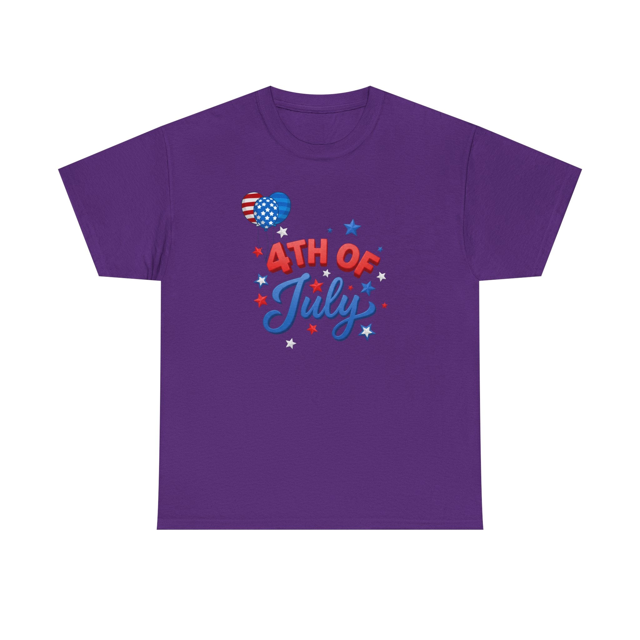 4th of July T-Shirt – Patriotic Stars & Heart Independence Day Tee