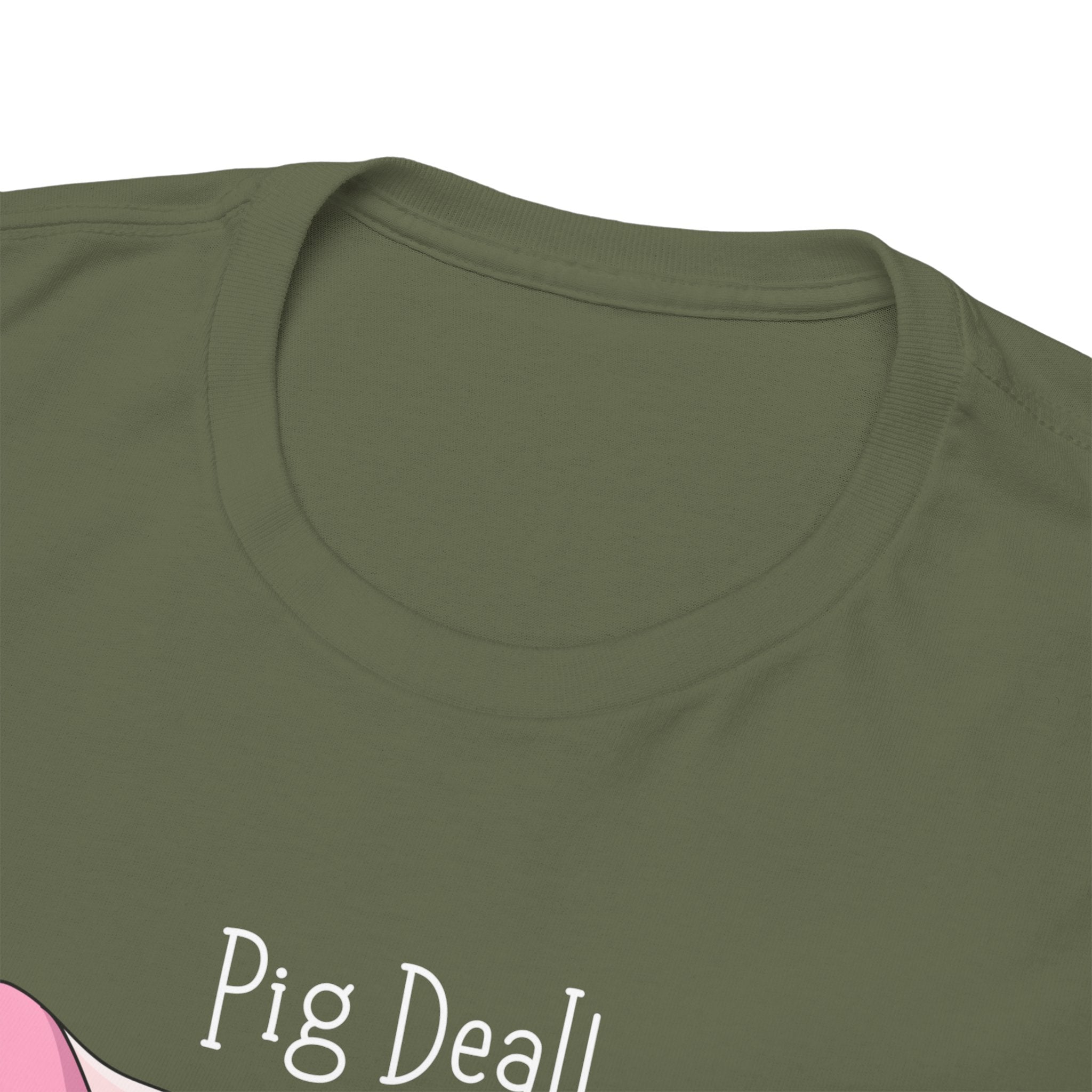 Pig Deal! Cute Angry Pig Graphic Tee — Funny Farm Animal T-Shirt