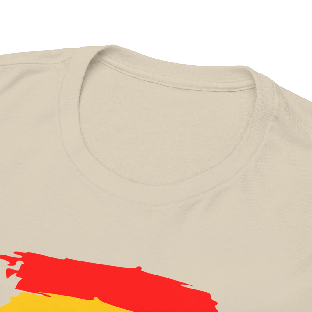 Juneteenth Graphic Tee — Rasta Flag Brushstroke Design
