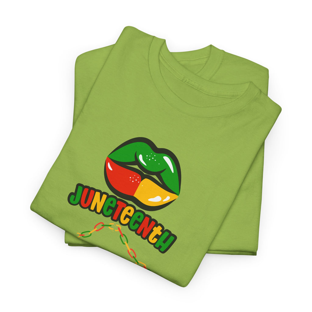 Juneteenth Lips Graphic Tee - Black History Celebration Shirt