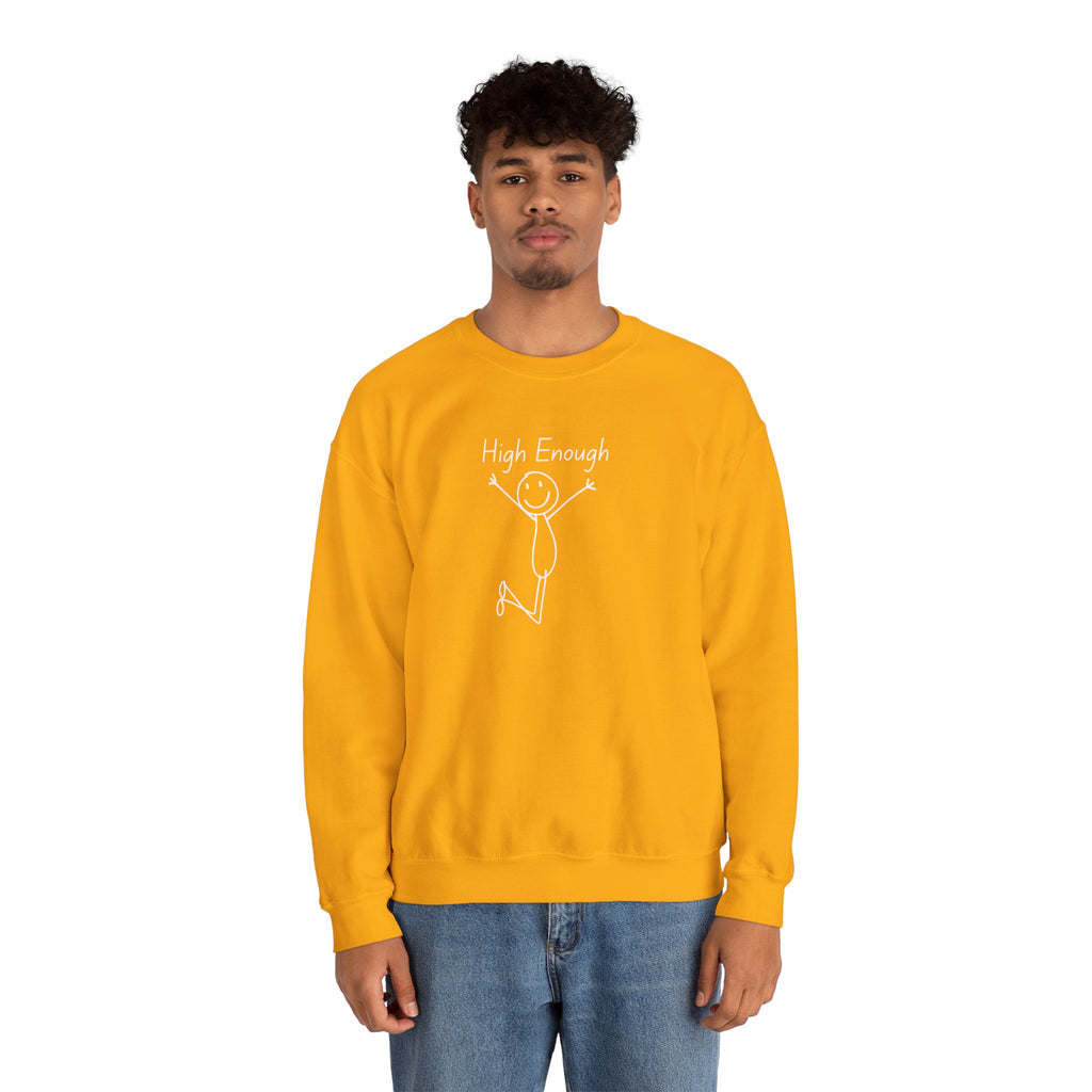 High Enough Stick Figure Crewneck Sweatshirt