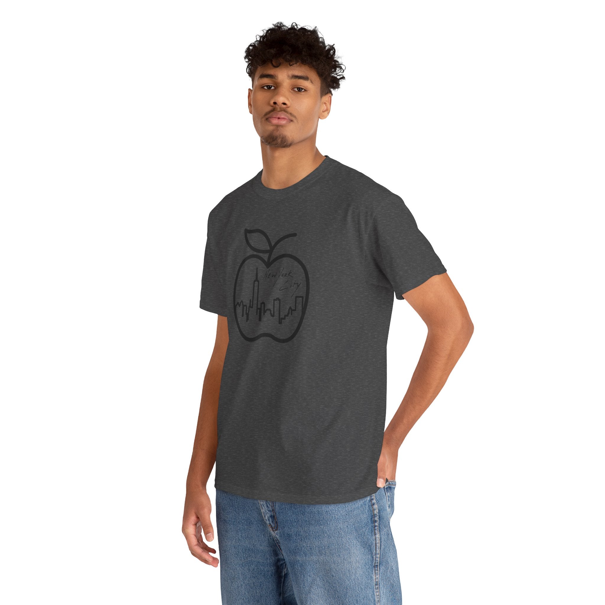 NYC Apple Skyline T‑Shirt — New York City Skyline Graphic Tee