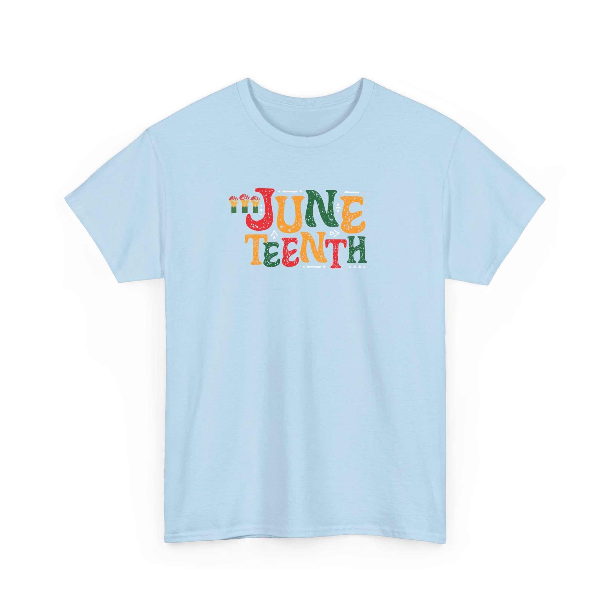 Juneteenth Graphic T-Shirt — Colorful Retro "Juneteenth" Tee (Jun 19 Celebration)