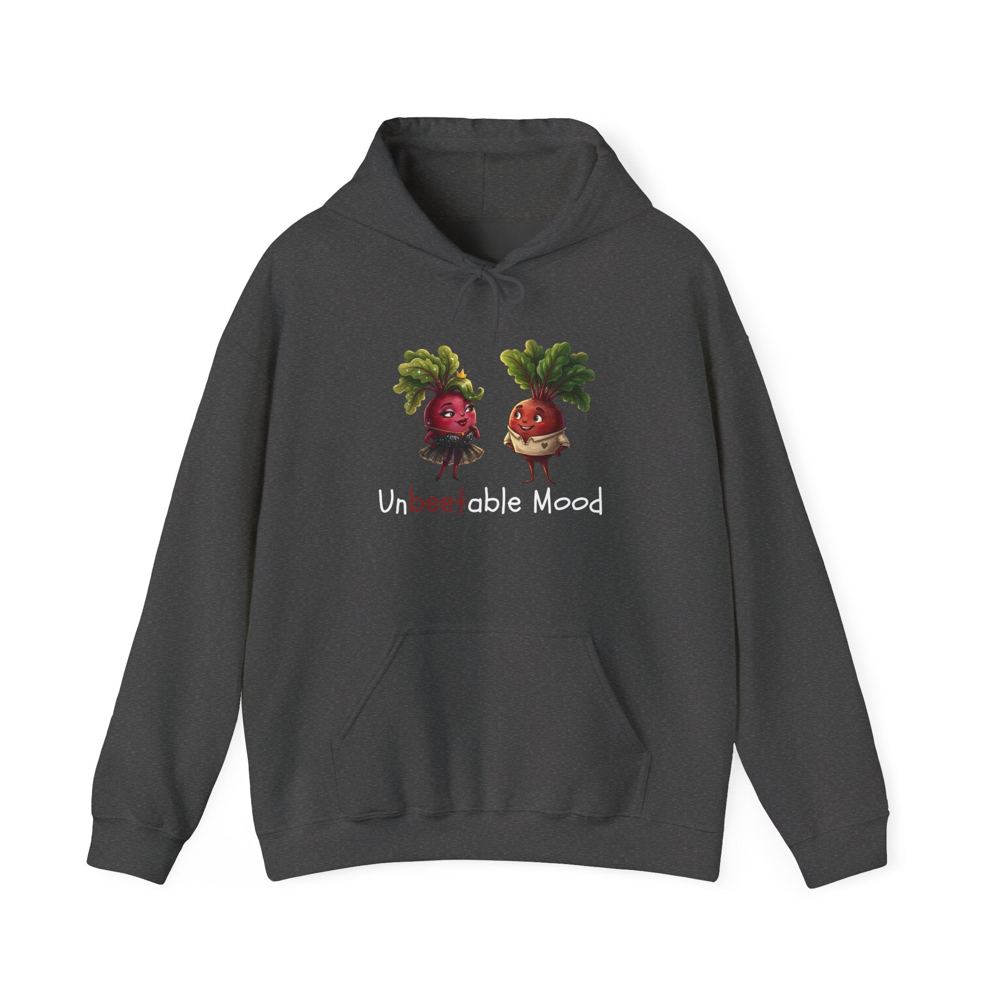 Radish 'Unbeetable Mood' Hoodie – Cute Veggie Couple Graphic Sweatshirt