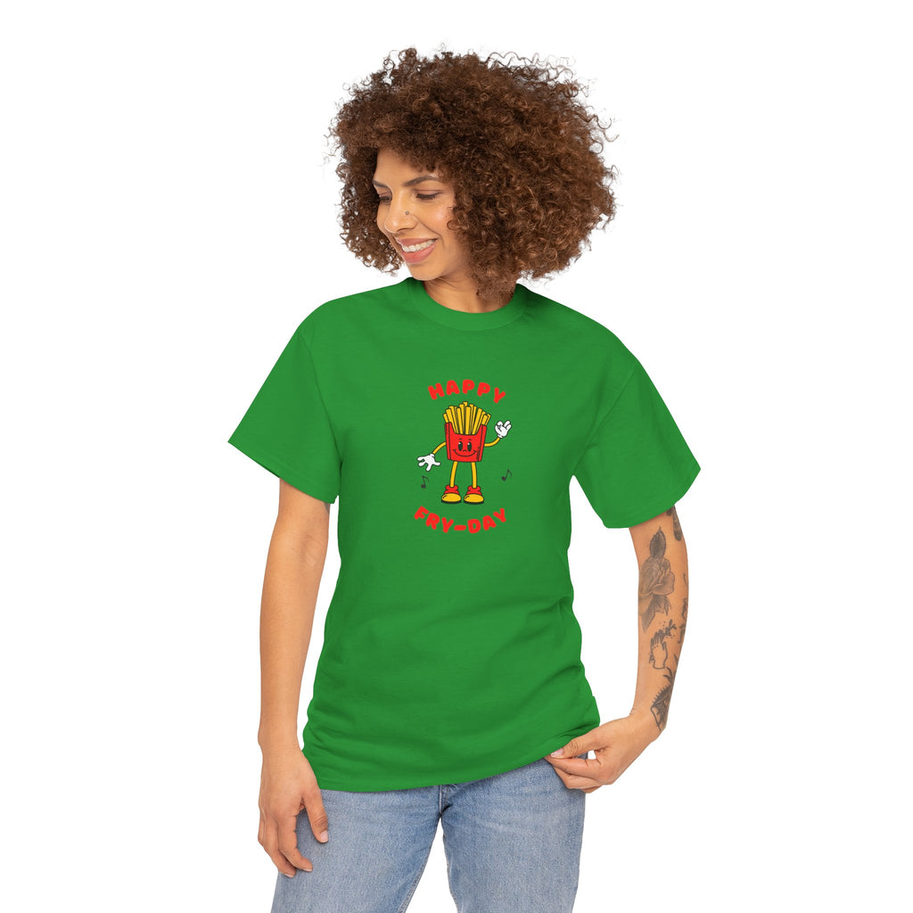 Happy Fry-Day T-Shirt — Cute Dancing Fries Graphic Tee