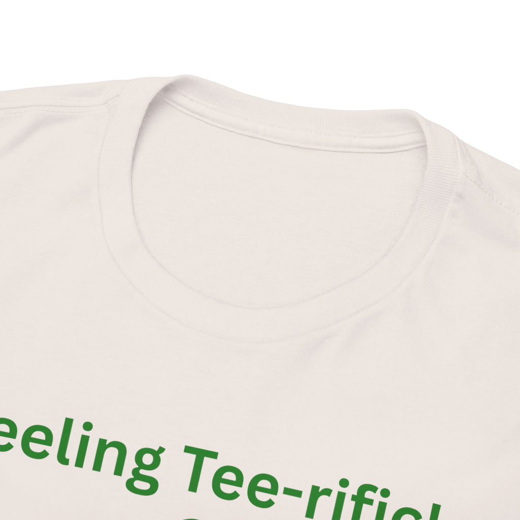 Golf Tee T-Shirt — "Feeling Tee-rific!" Vintage Golf Character Shirt