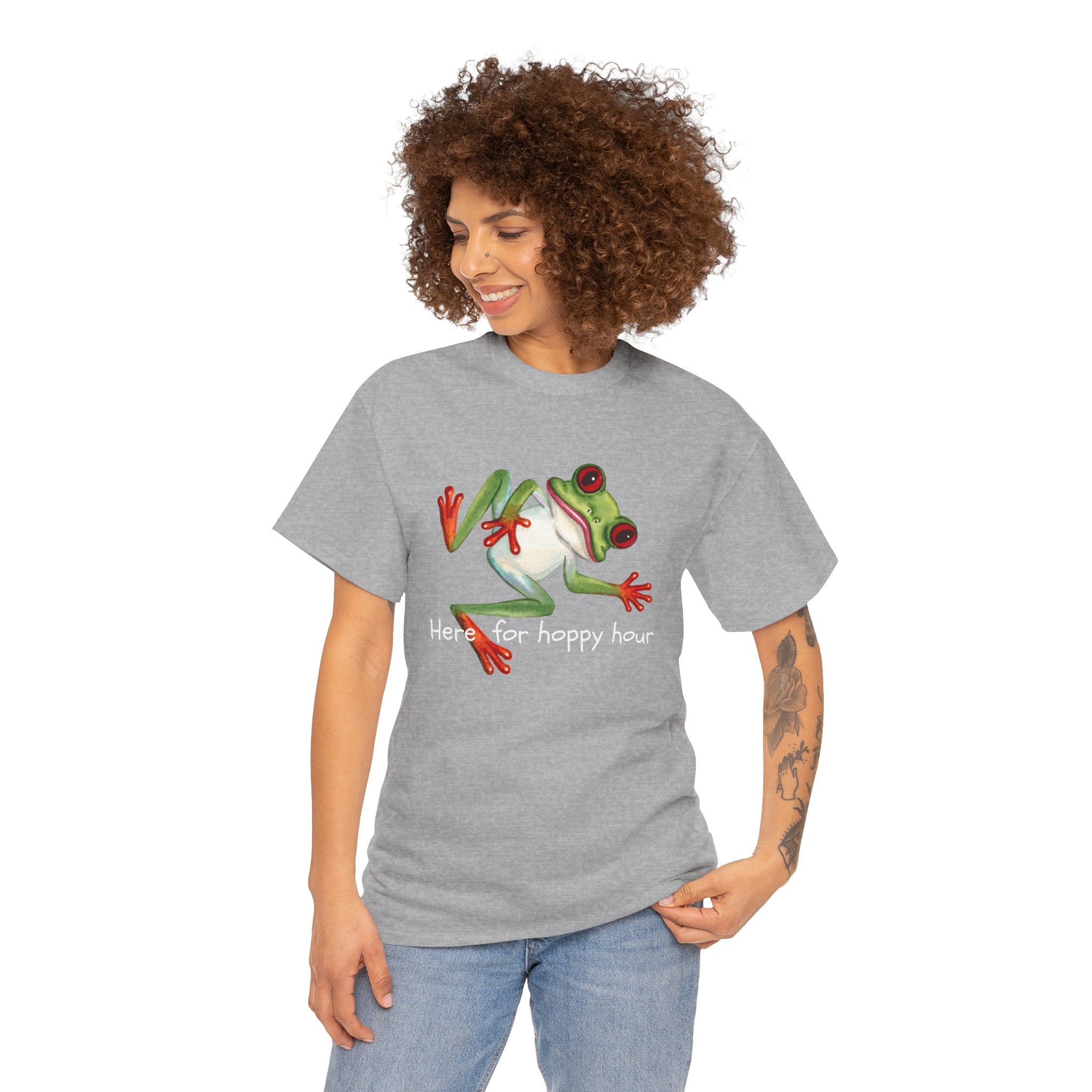 Red-Eyed Tree Frog Graphic Tee — Cute Tropical Frog Shirt for Nature Lovers