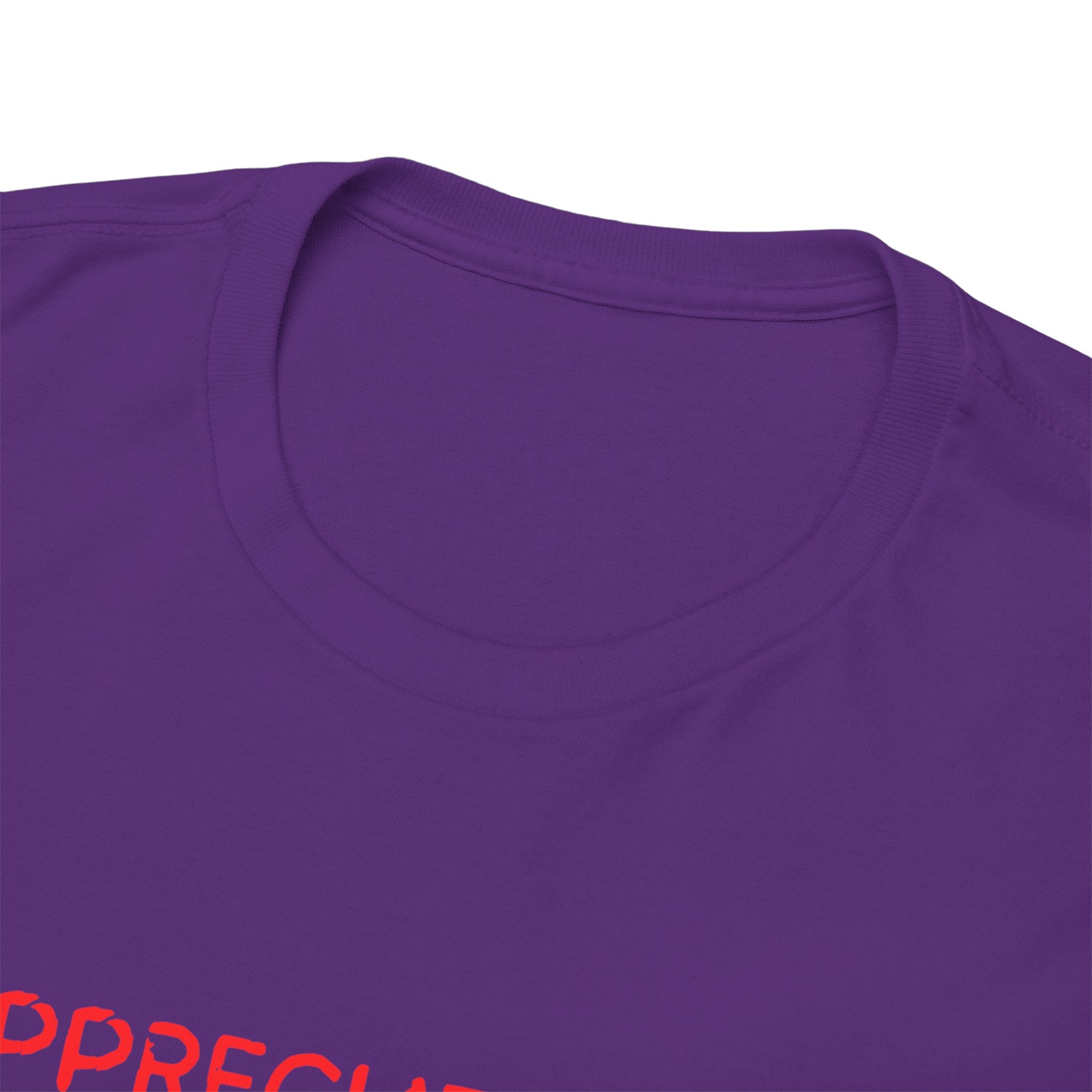 Appreciate You Tee – Minimalist Red Text Graphic T‑Shirt