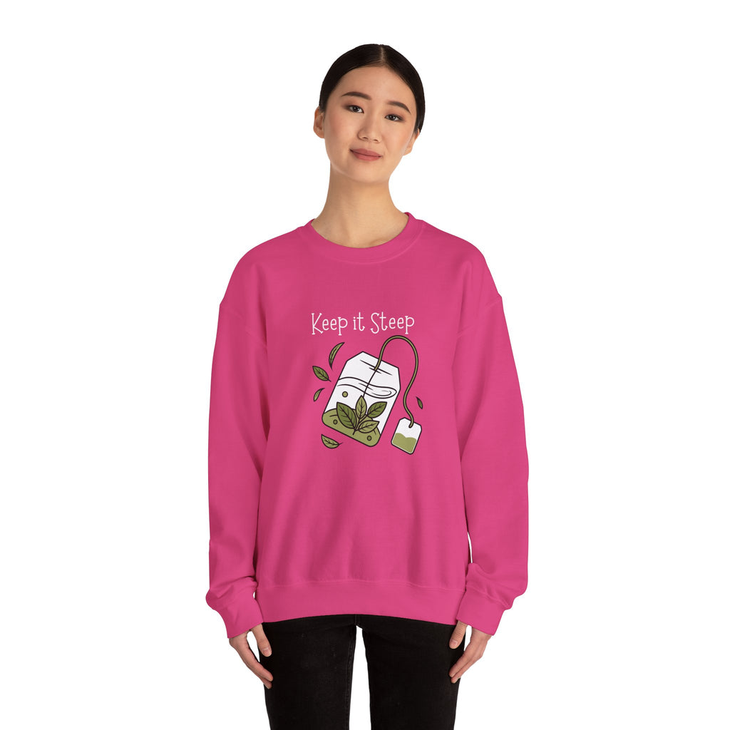 Crewneck Sweatshirt — Herbal Tea Bag Illustration | Cozy Botanical Gift