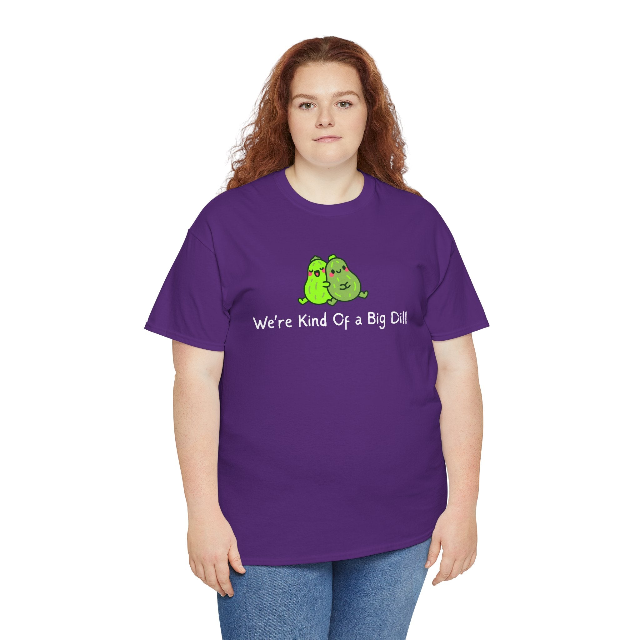 Big Dill Pickle Couple T-Shirt — "We're Kind Of a Big Dill" Cute Pun Tee