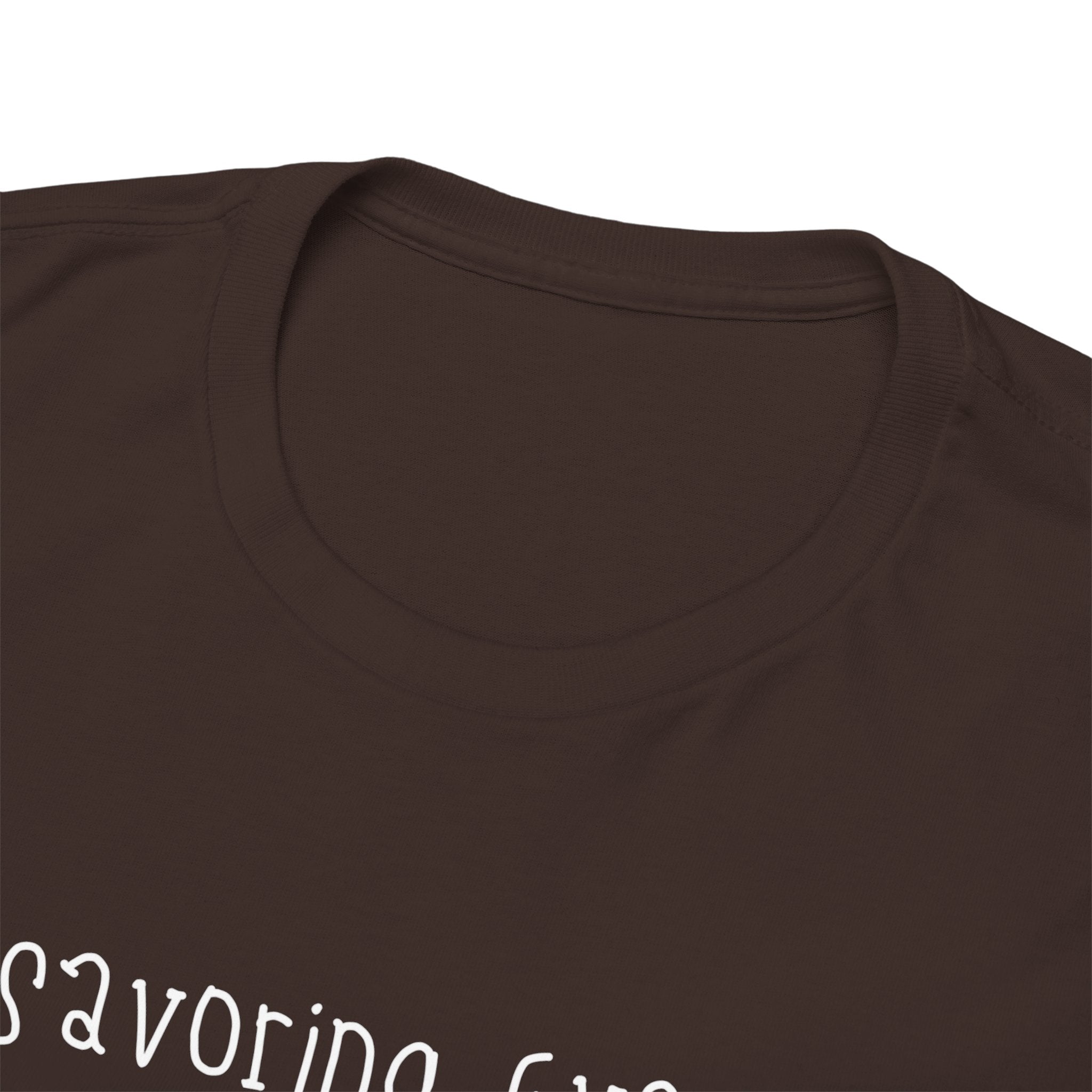 Savoring Every Moment Tee — Minimal Inspirational Black T-Shirt