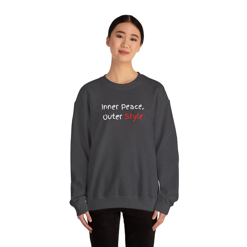 Crewneck Sweatshirt "Style" Minimalist Pink Script – Casual Everyday Fashion