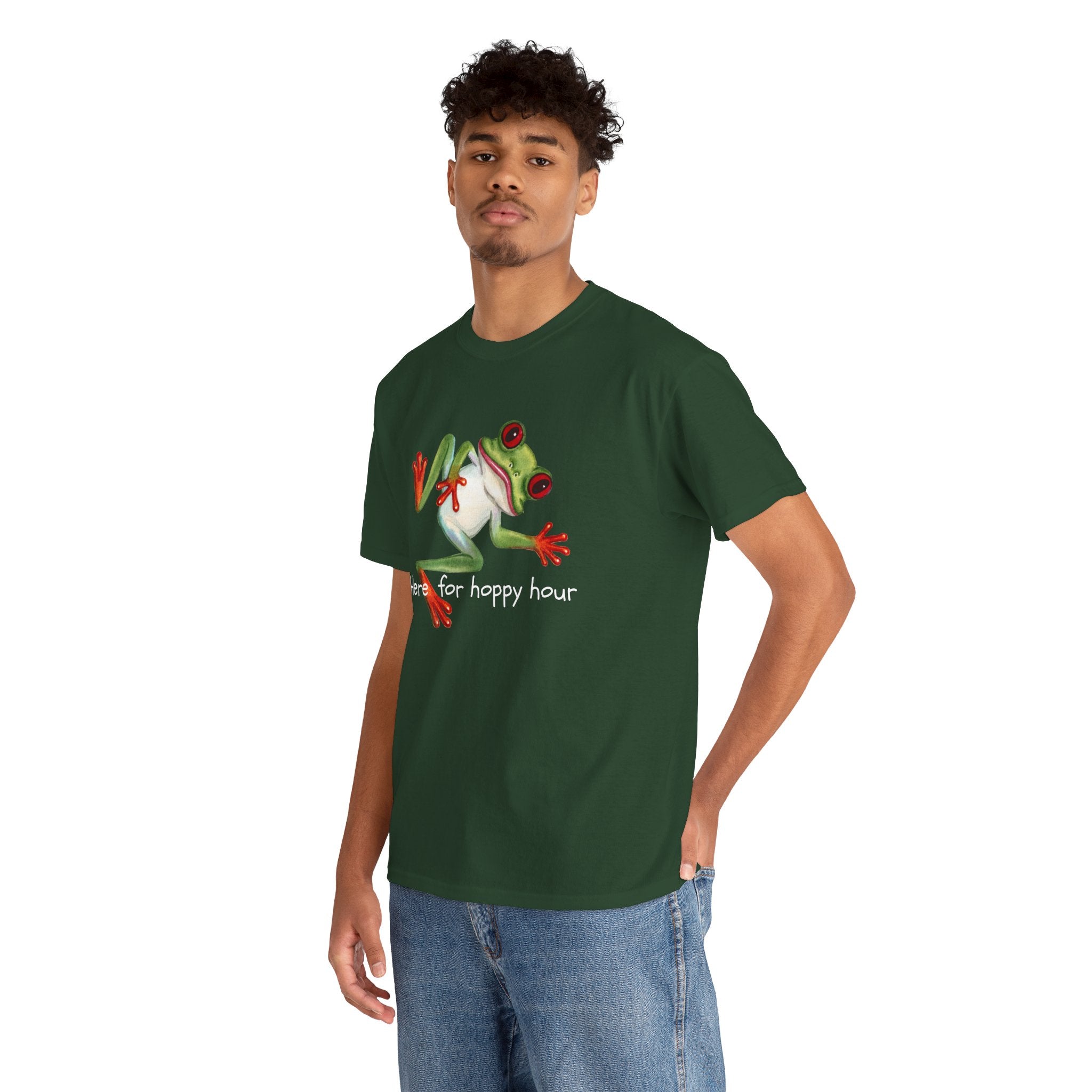Red-Eyed Tree Frog Graphic Tee — Cute Tropical Frog Shirt for Nature Lovers