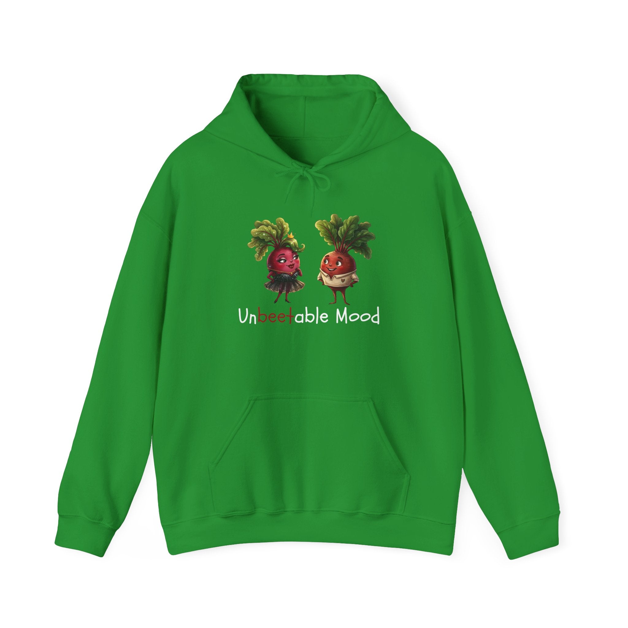 Radish 'Unbeetable Mood' Hoodie – Cute Veggie Couple Graphic Sweatshirt