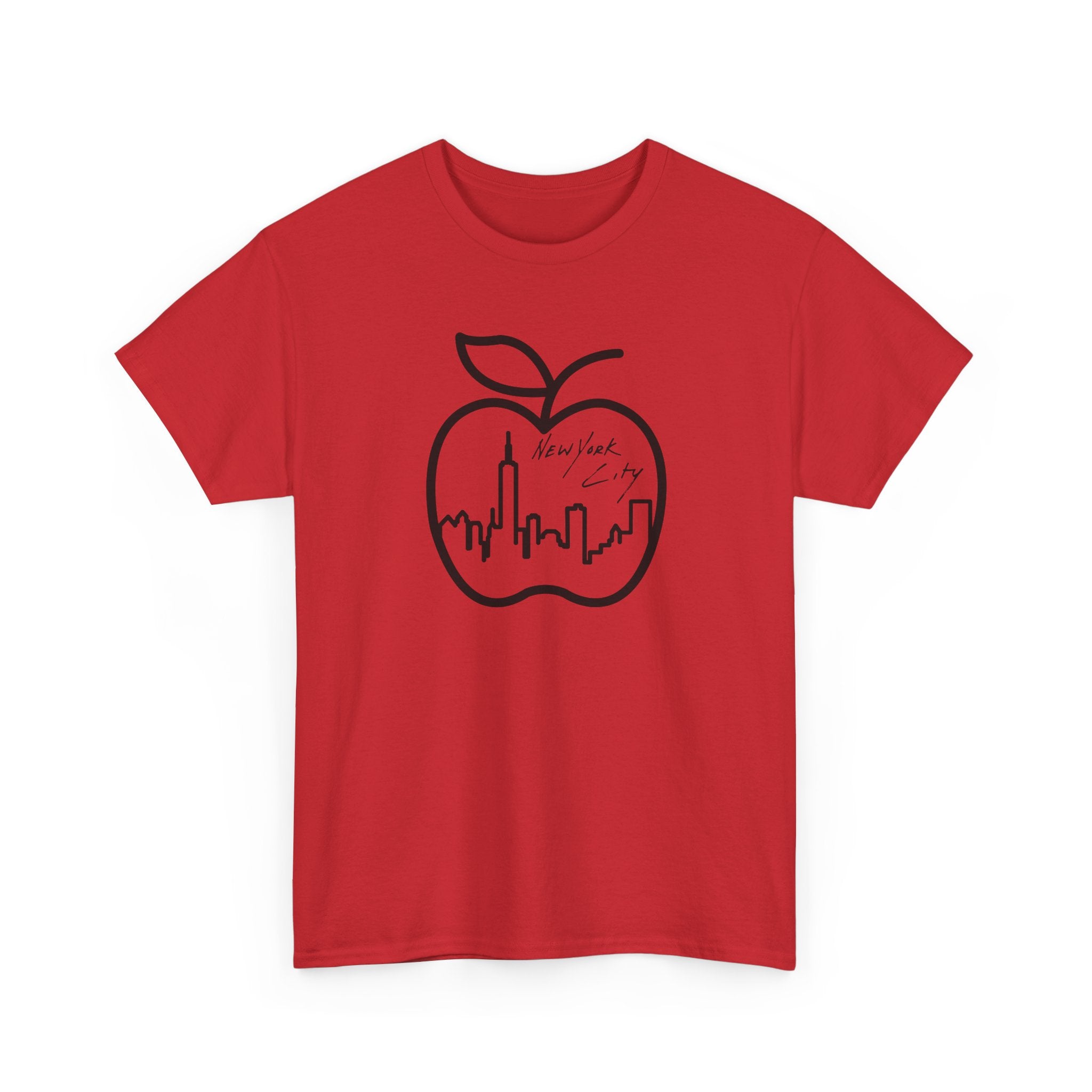 NYC Apple Skyline T‑Shirt — New York City Skyline Graphic Tee