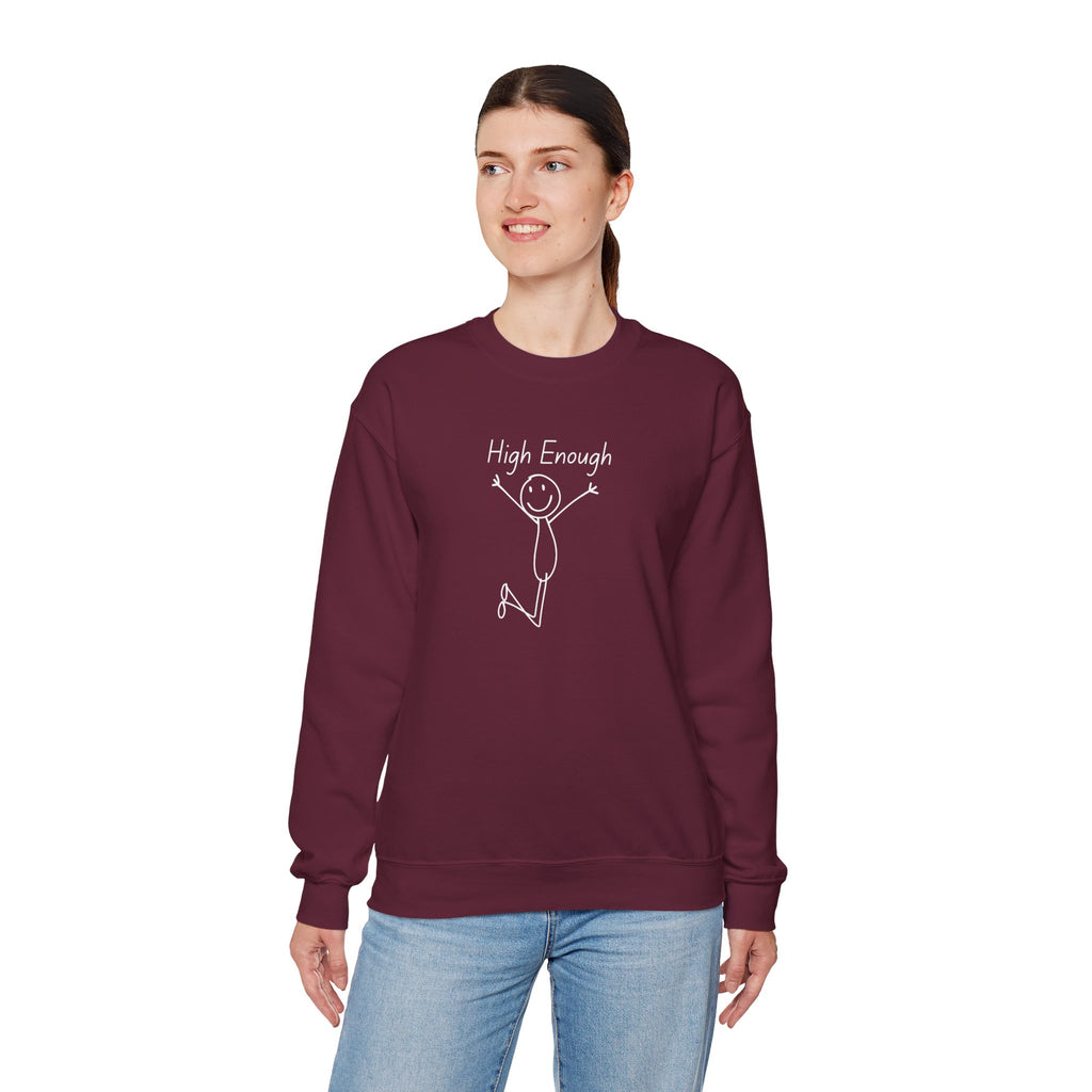 High Enough Stick Figure Crewneck Sweatshirt