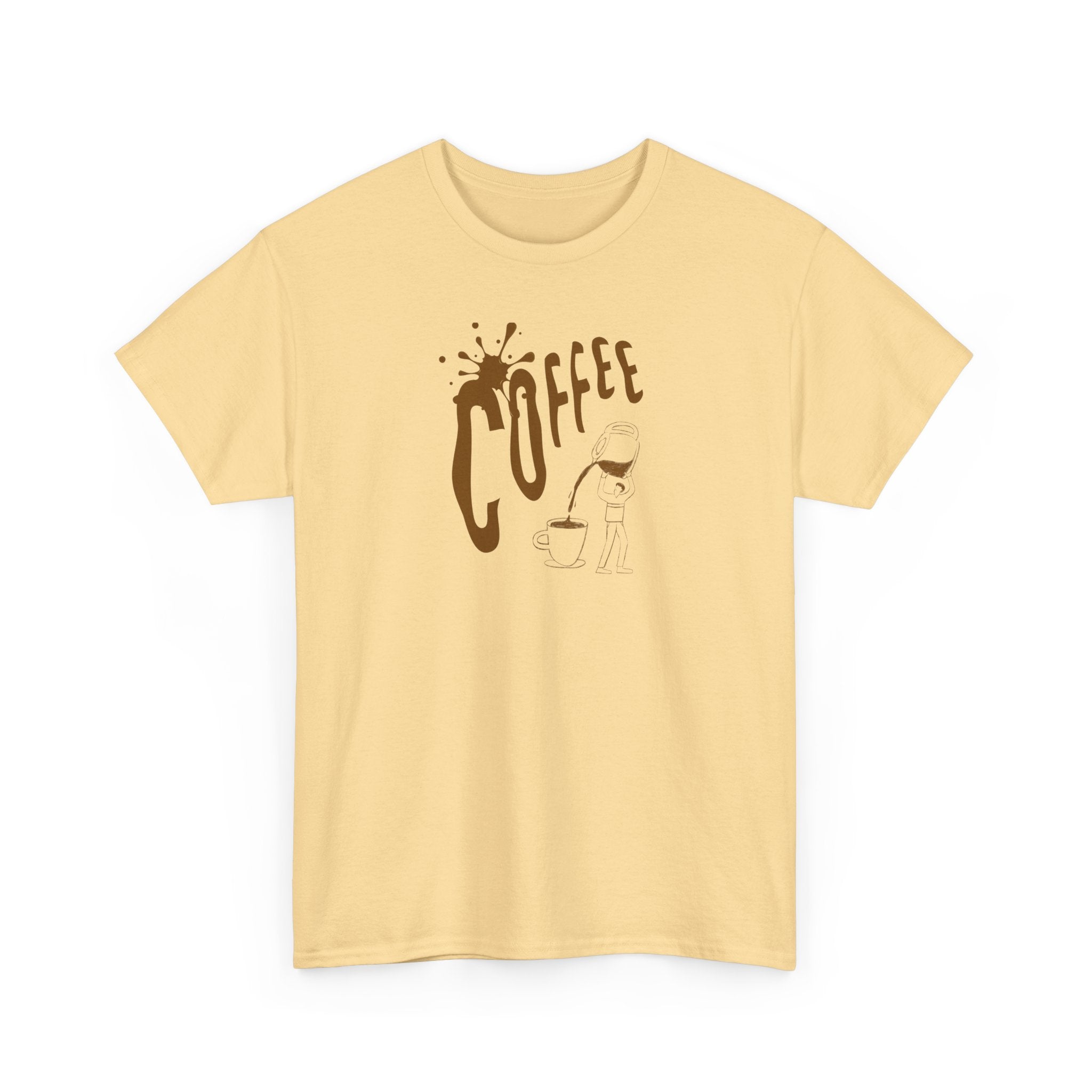 Coffee Splash T‑Shirt — Retro Coffee Typography Tee