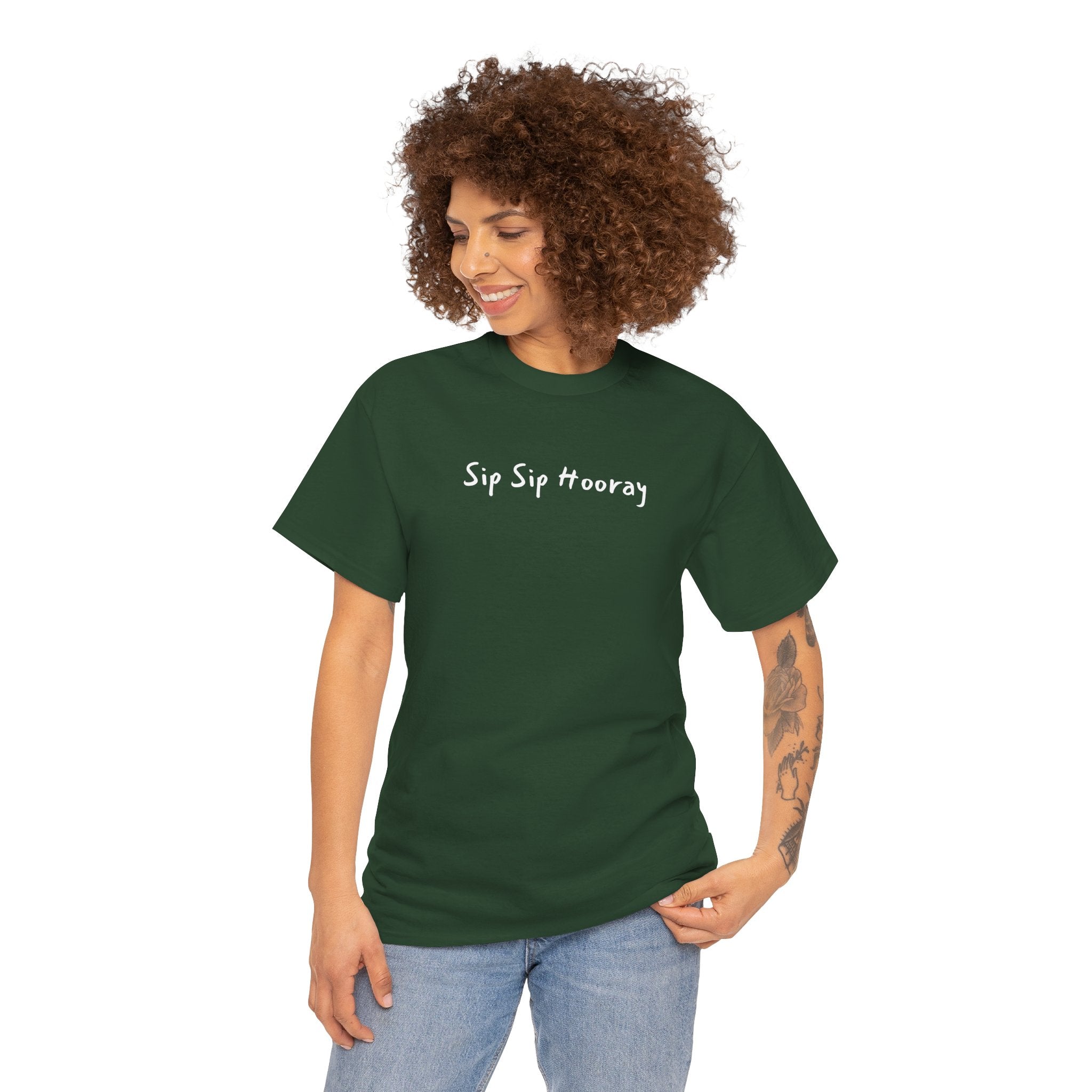 Sip Sip Hooray Tee — Fun Celebration Graphic T-Shirt