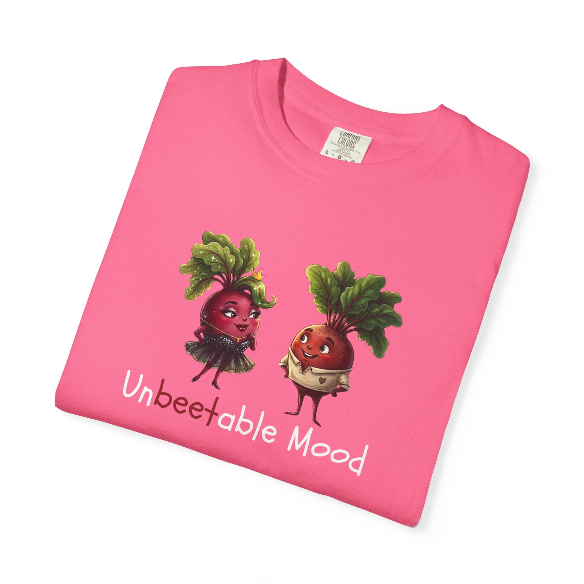 Unbeetable Mood T-Shirt — Cute Beet Characters Veggie Pun Tee