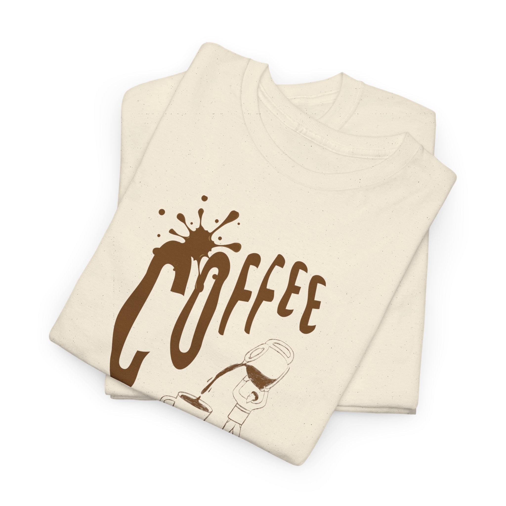 Coffee Splash T‑Shirt — Retro Coffee Typography Tee