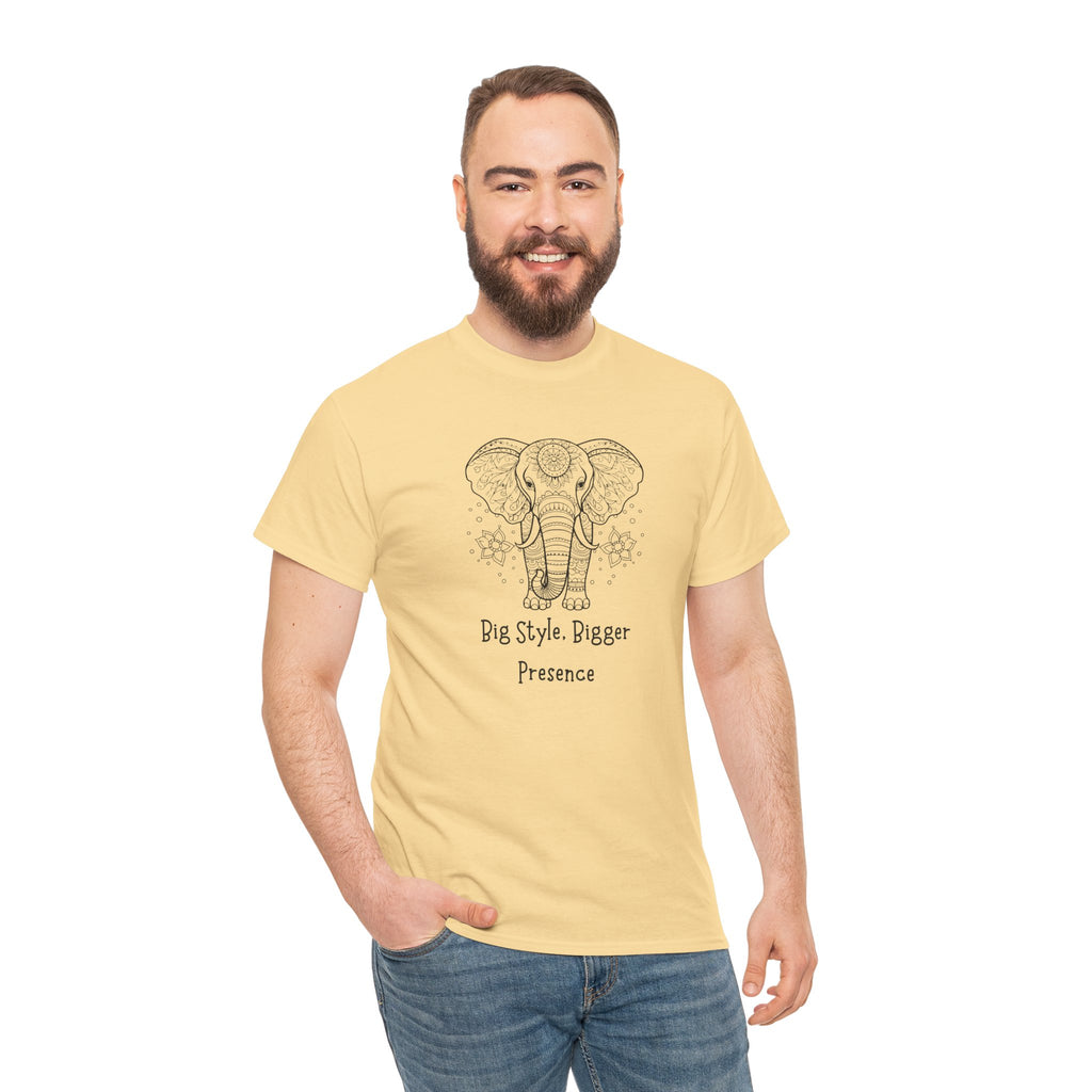 Elephant Head Tee — "Big Style. Bigger Presence" Graphic T-Shirt