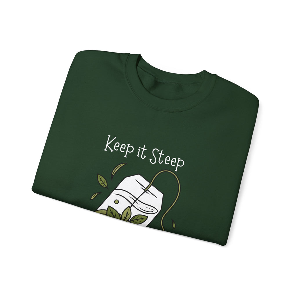 Crewneck Sweatshirt — Herbal Tea Bag Illustration | Cozy Botanical Gift