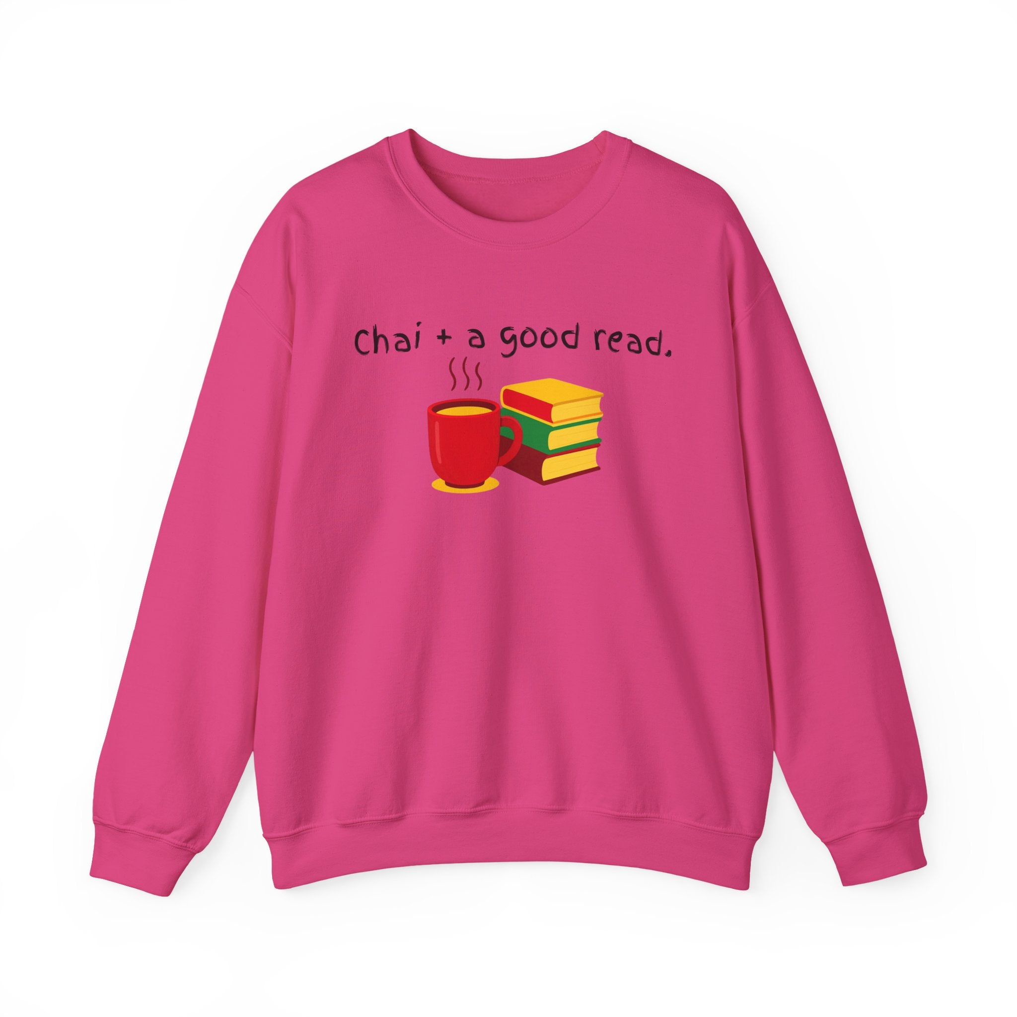 Cozy Reading Sweatshirt — "Chai + a Good Read" Crewneck