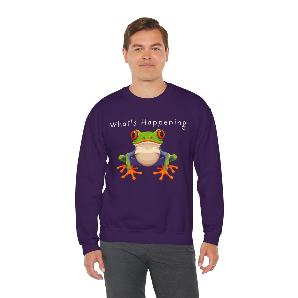 What's Happening Frog Crewneck Sweatshirt