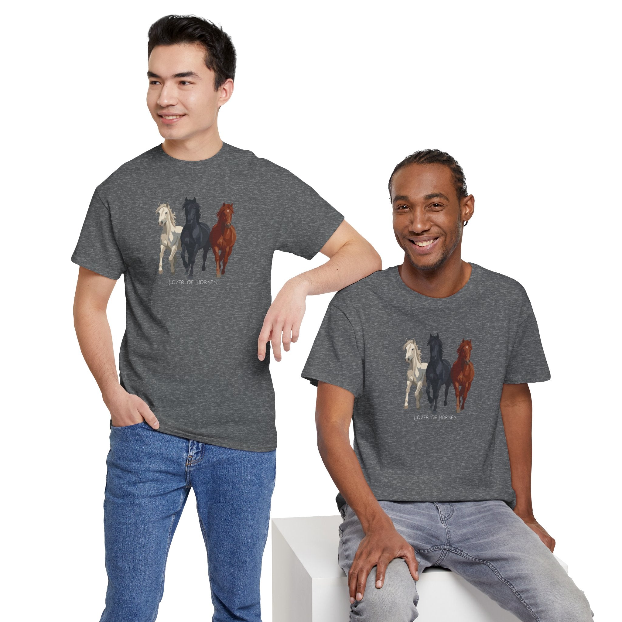 T-Shirt — Three Horses 'Love is Love' Pride Graphic Tee