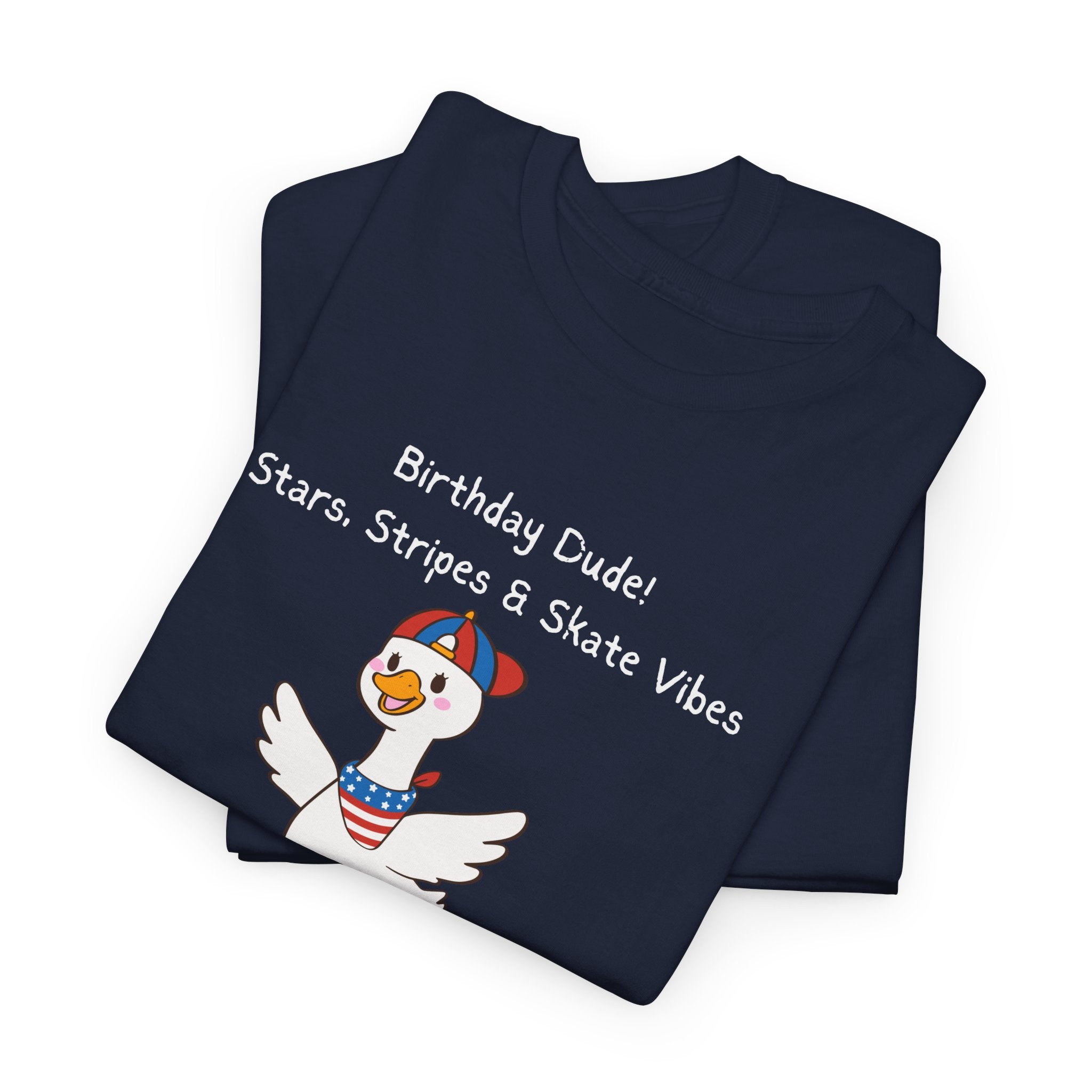 Birthday Dude! Stars, Stripes & Skate Vibes Tee