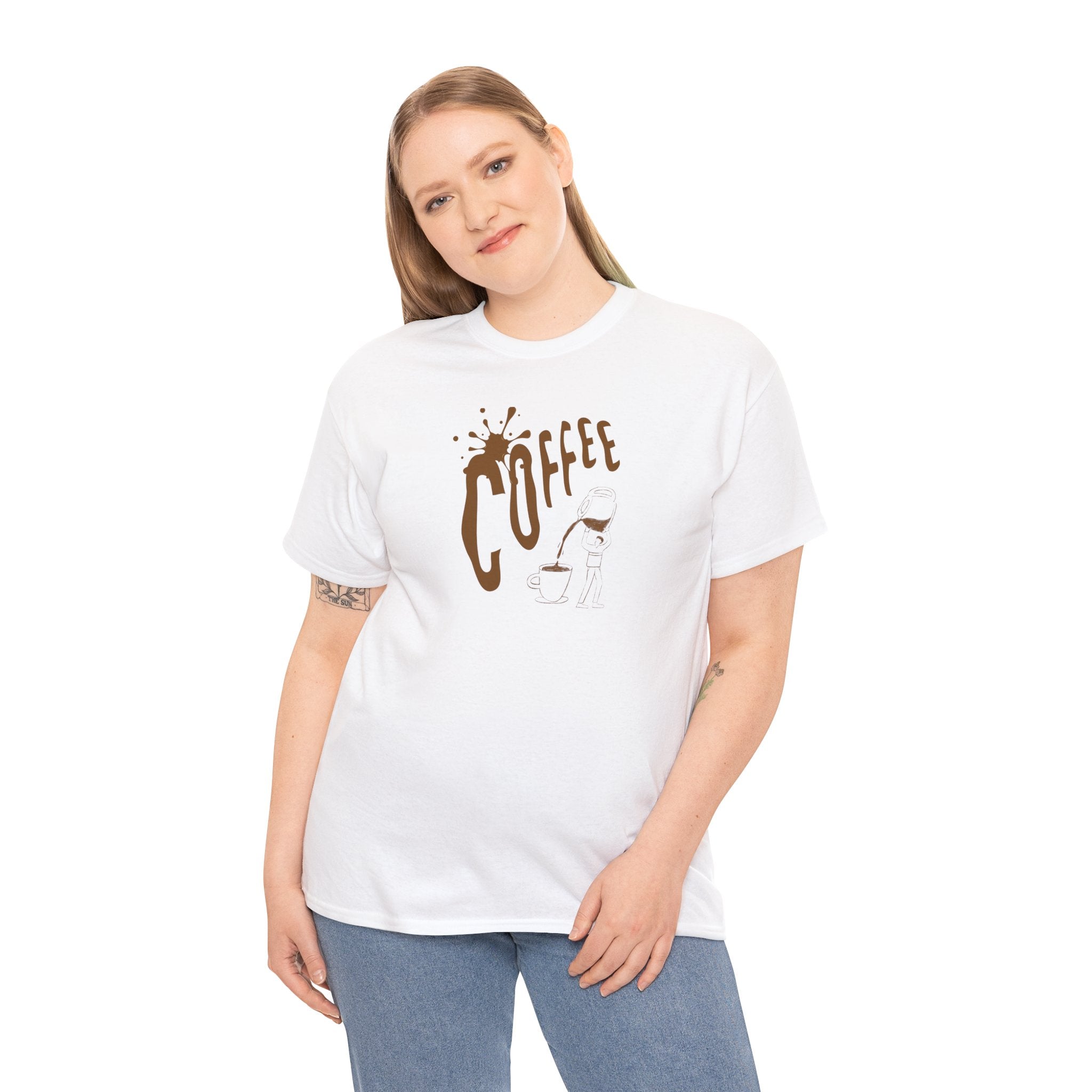 Coffee Splash T‑Shirt — Retro Coffee Typography Tee